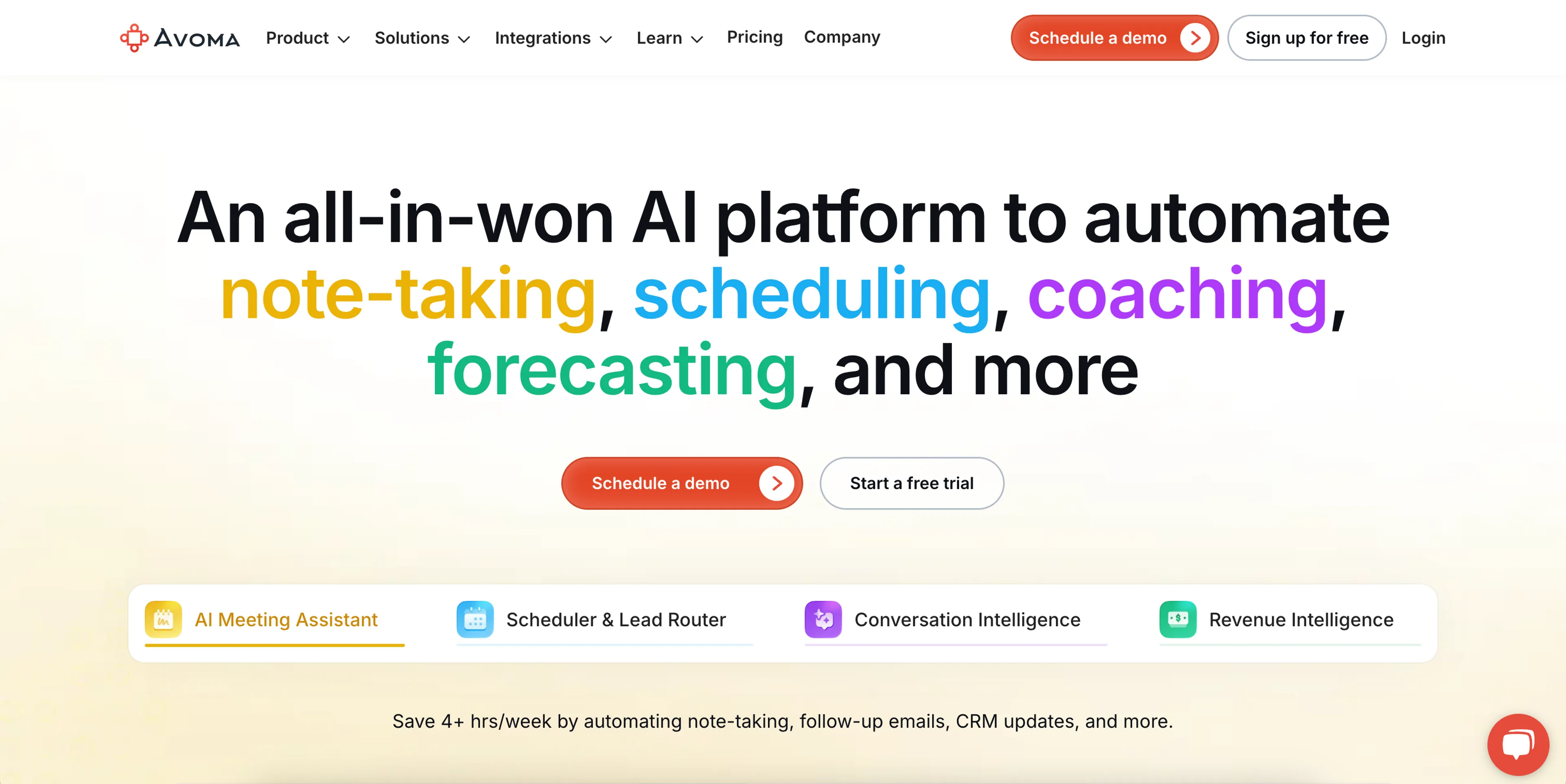 Avoma Website