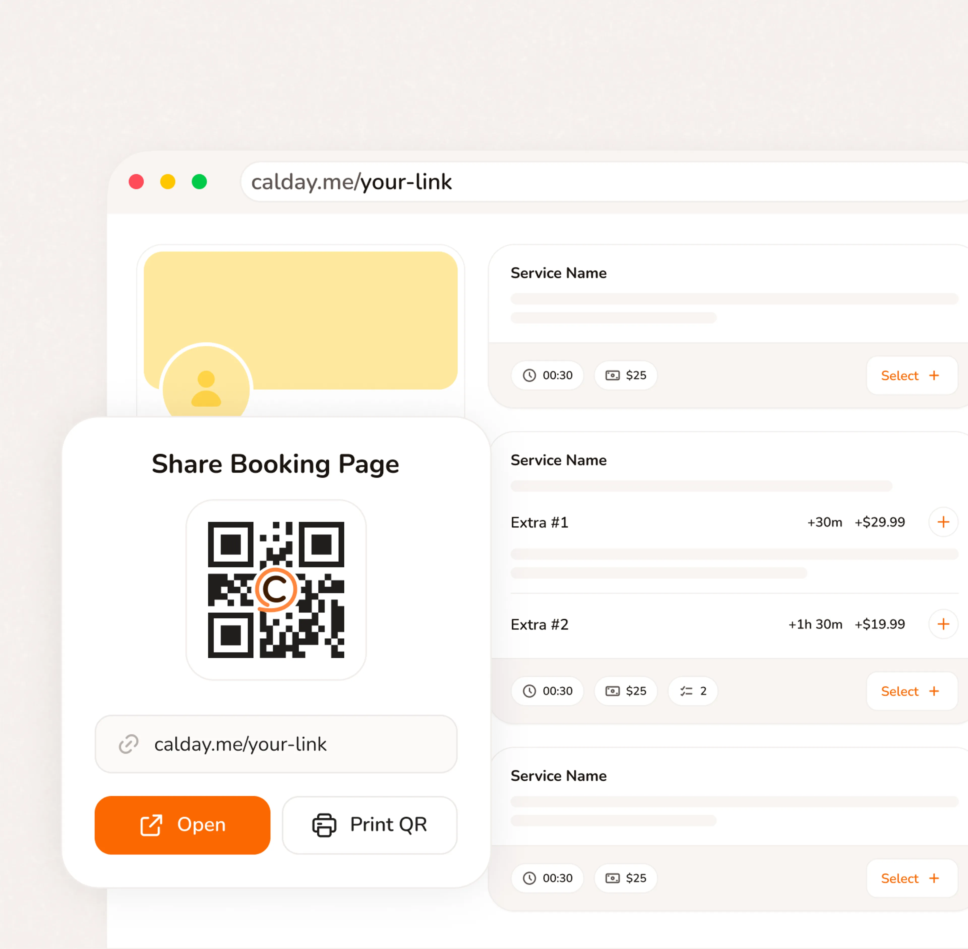 Booking Page
