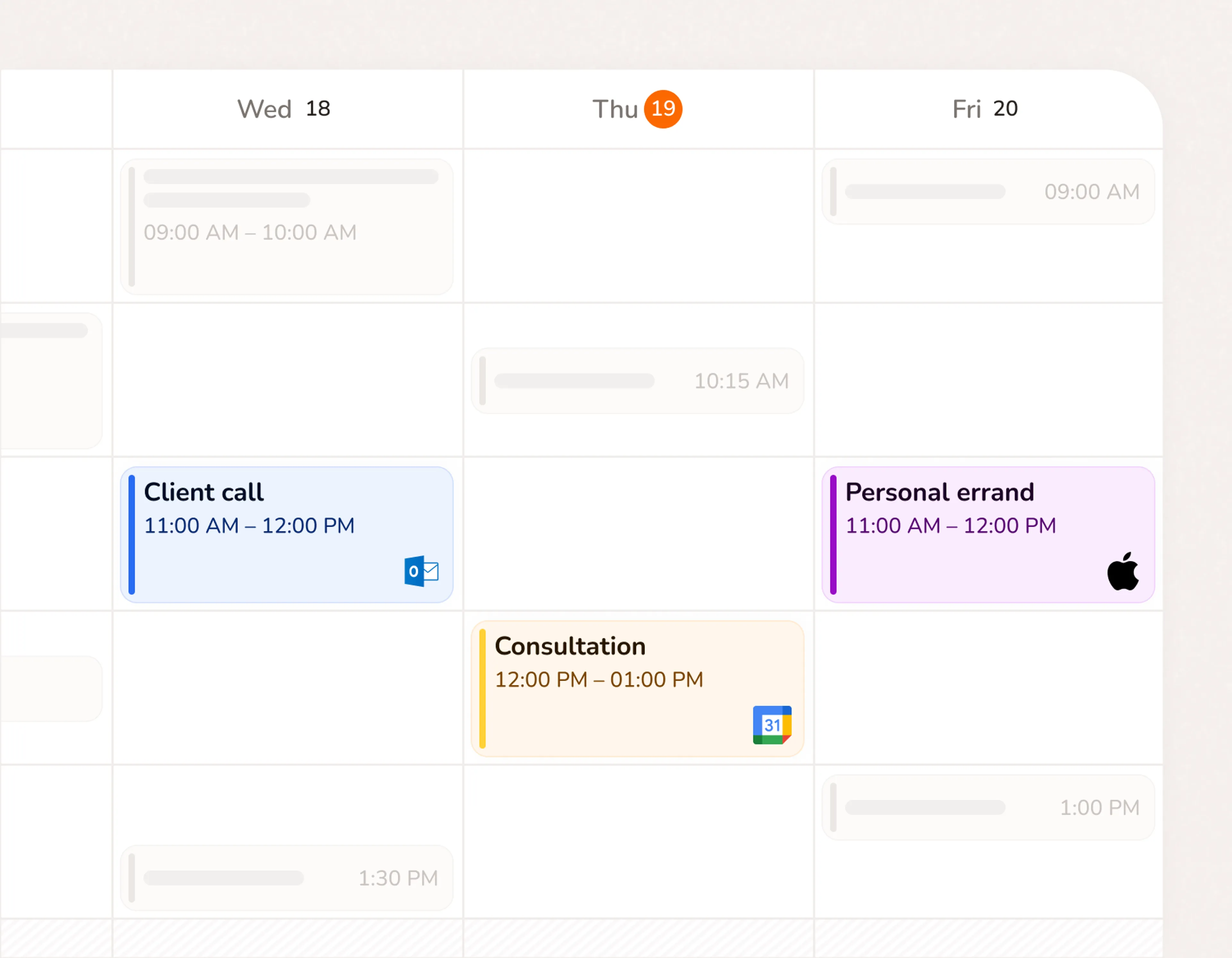 Google Calendar integration that works both ways