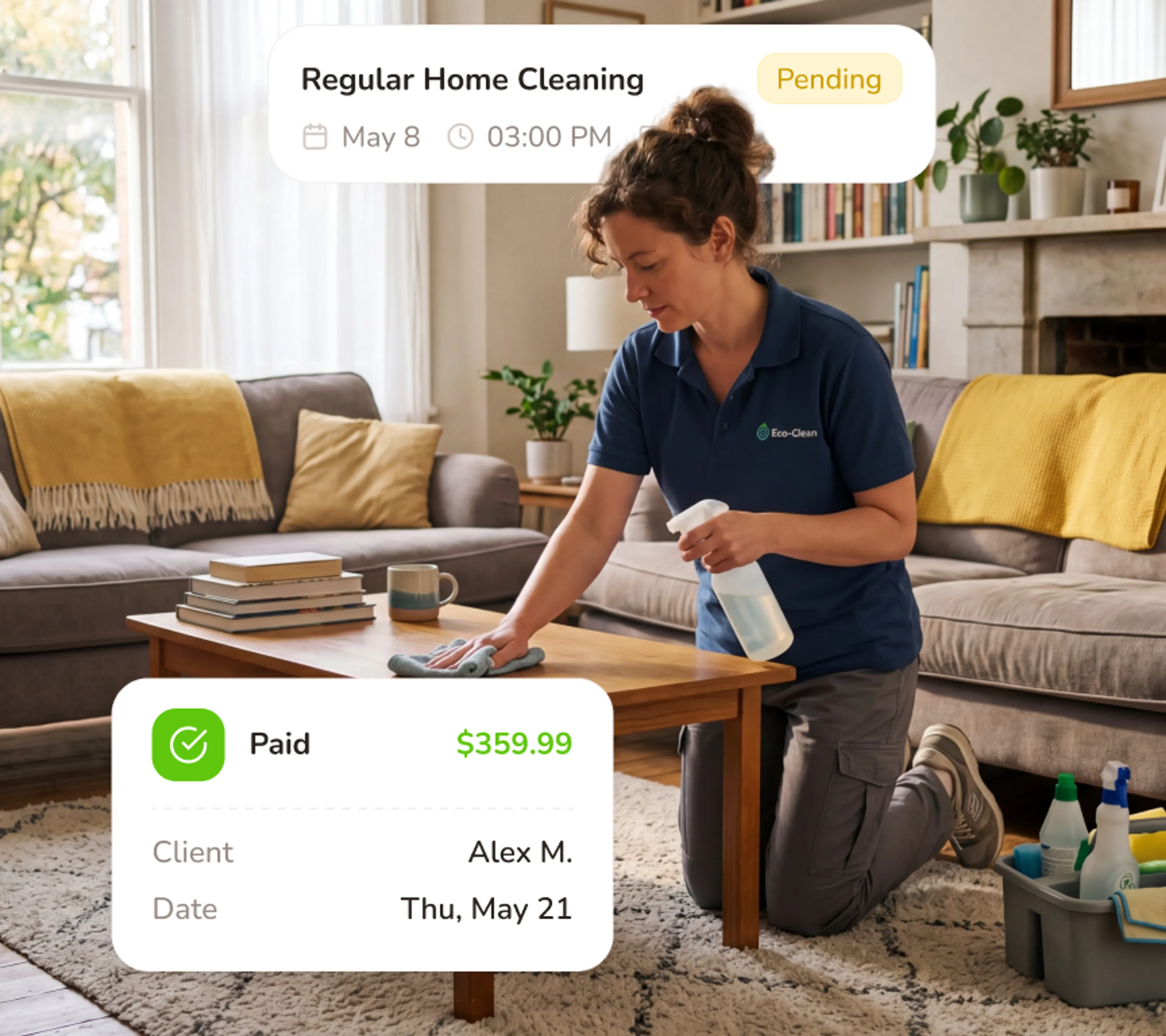 Collect a deposit before you ever leave