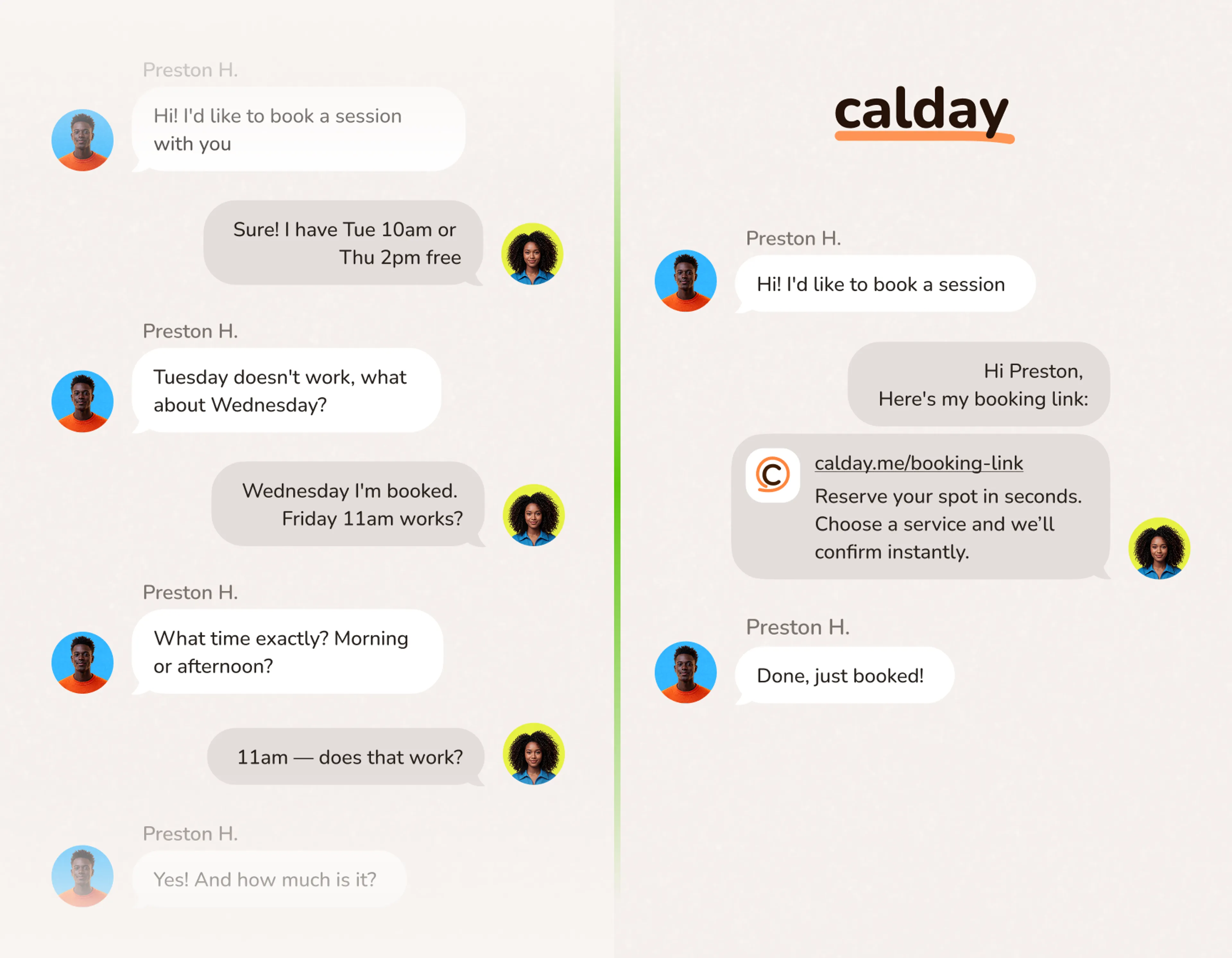 Every client profile built from the first booking