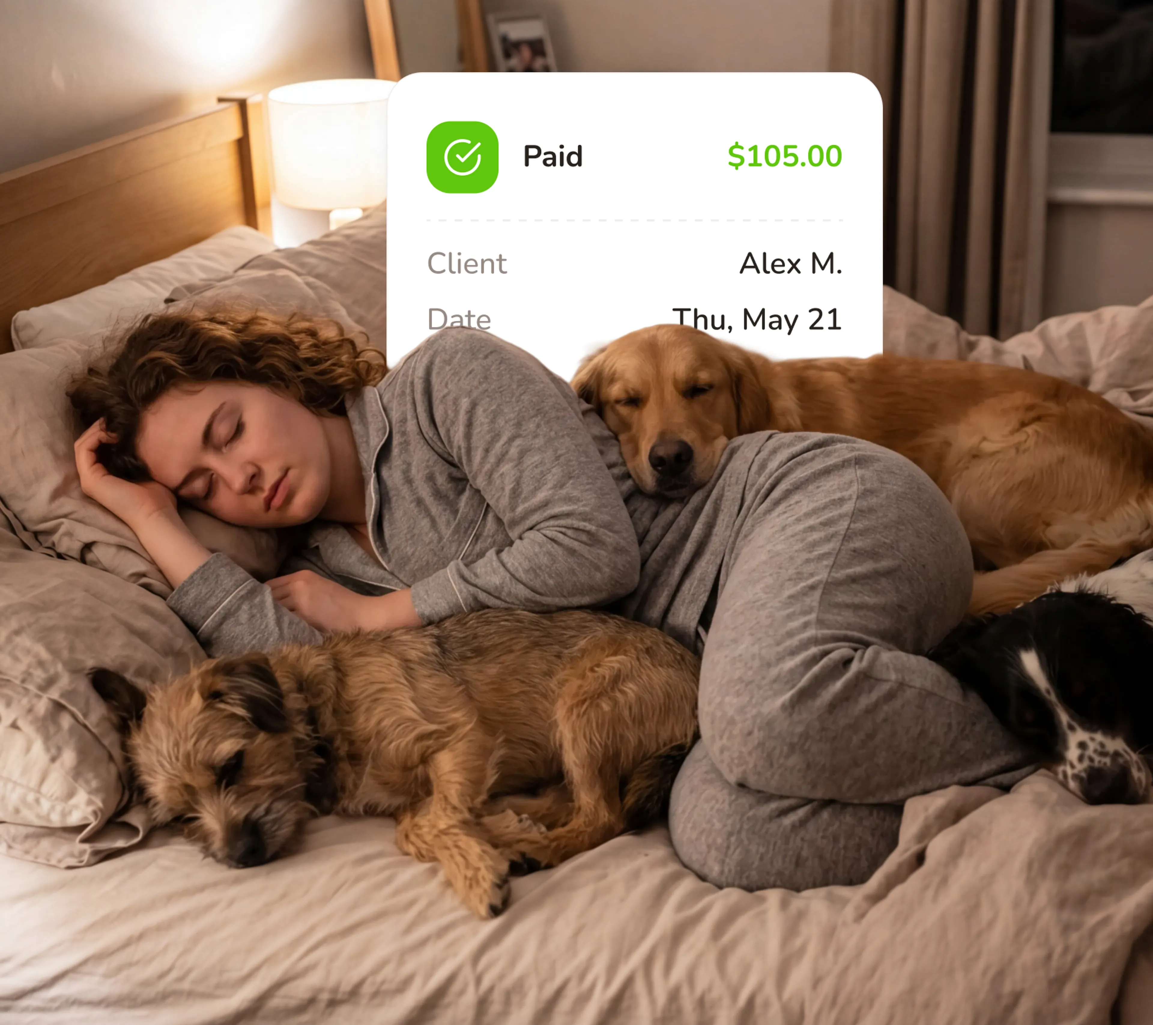 Collect payment before you commit a full night to someone's home