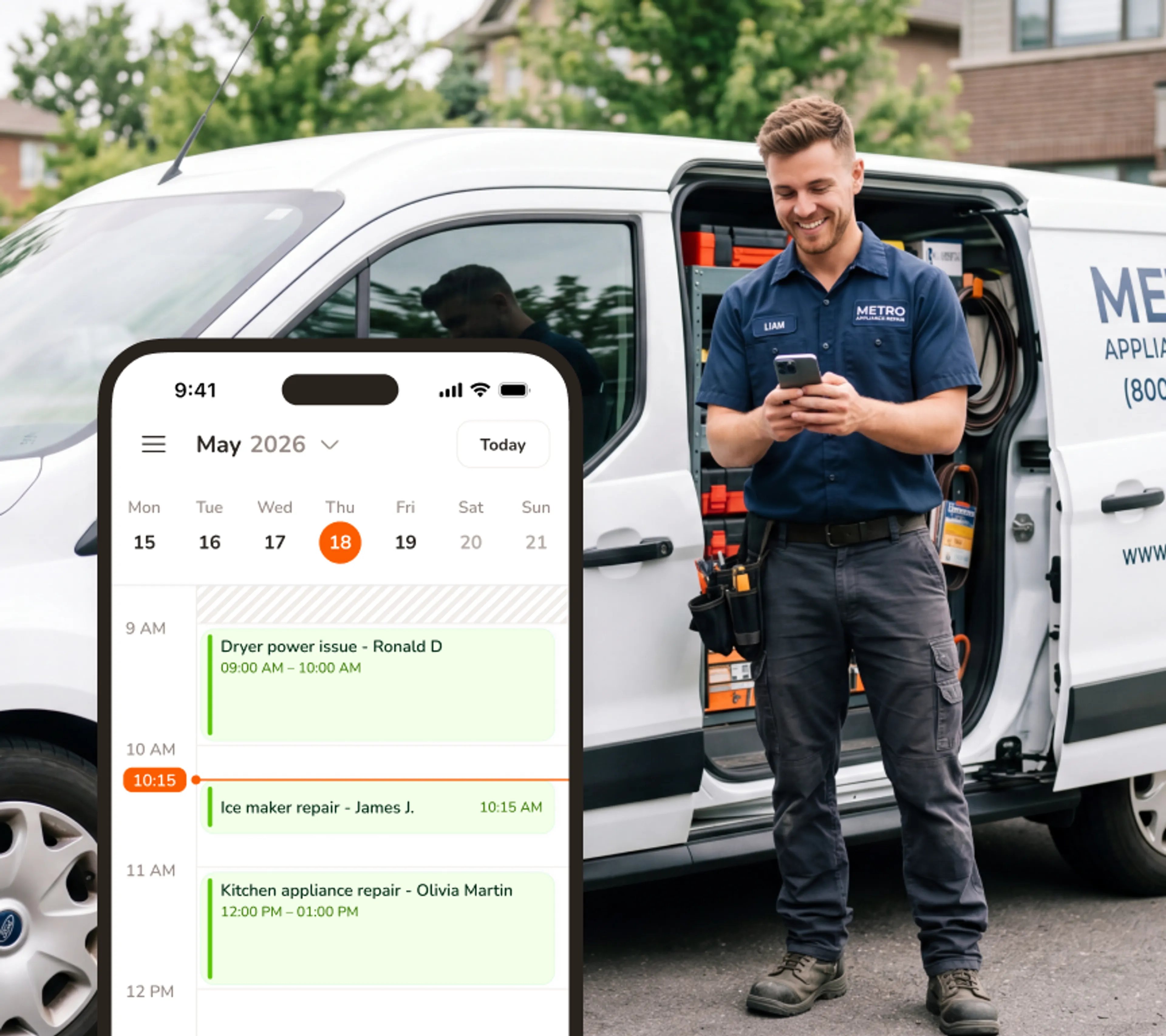 Everything on your phone - because your office is the van