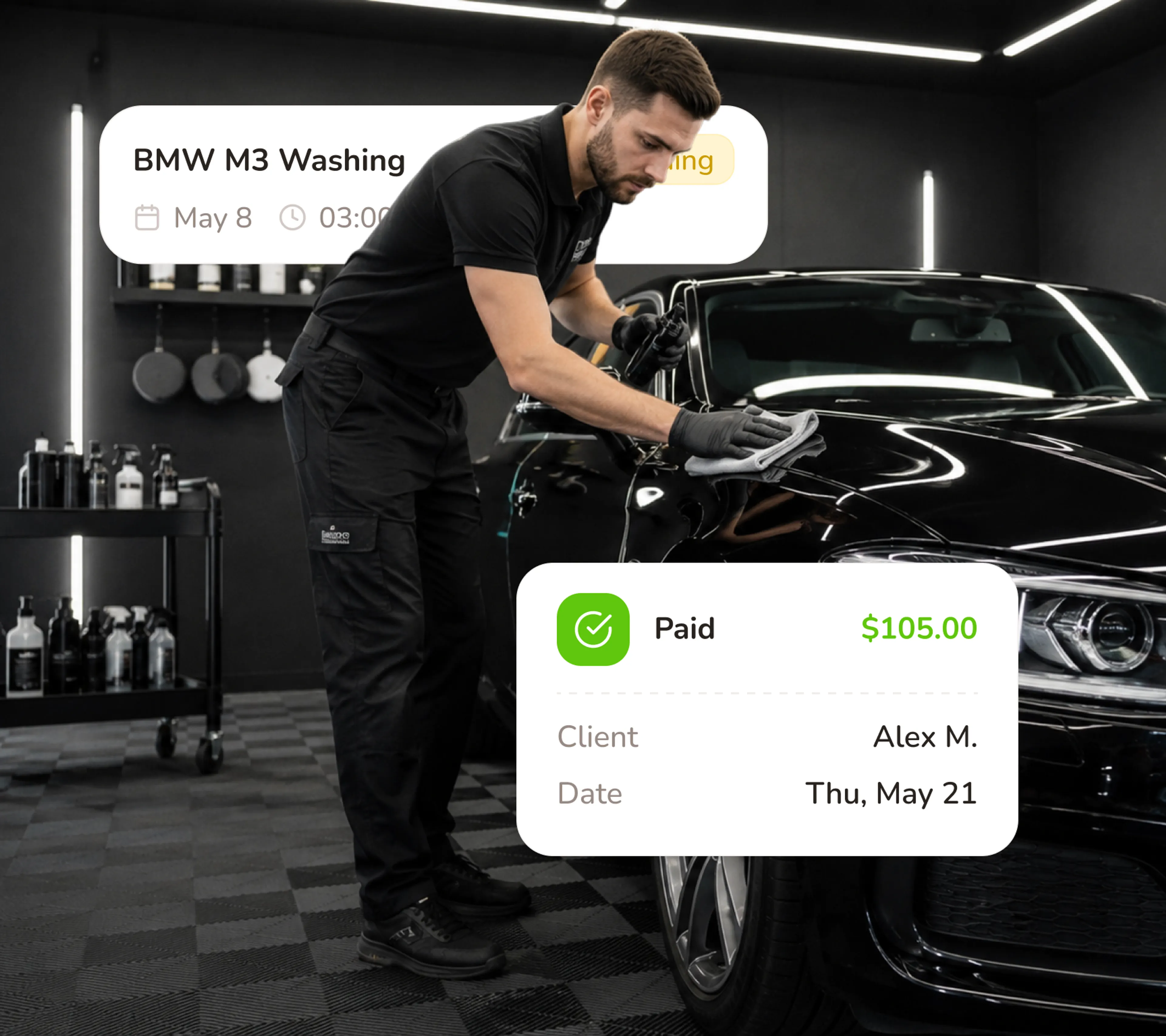 Deposit before you prep the car
