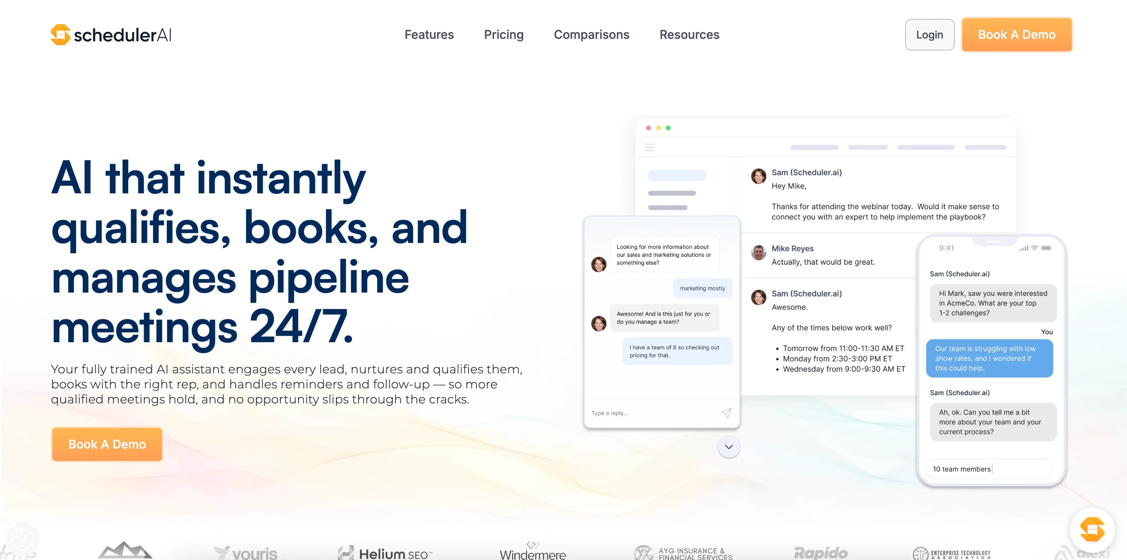 Scheduler AI website