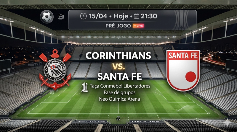 Ao Vivo - Corinthians e Santa Fe