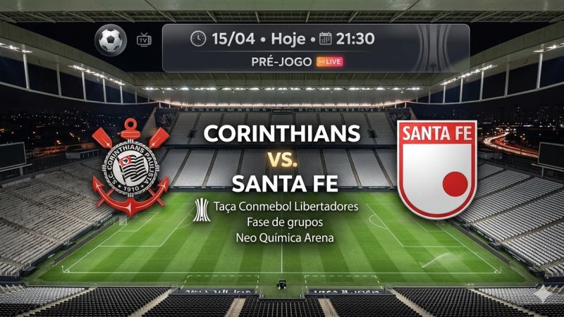 Ao Vivo - Corinthians e Santa Fe