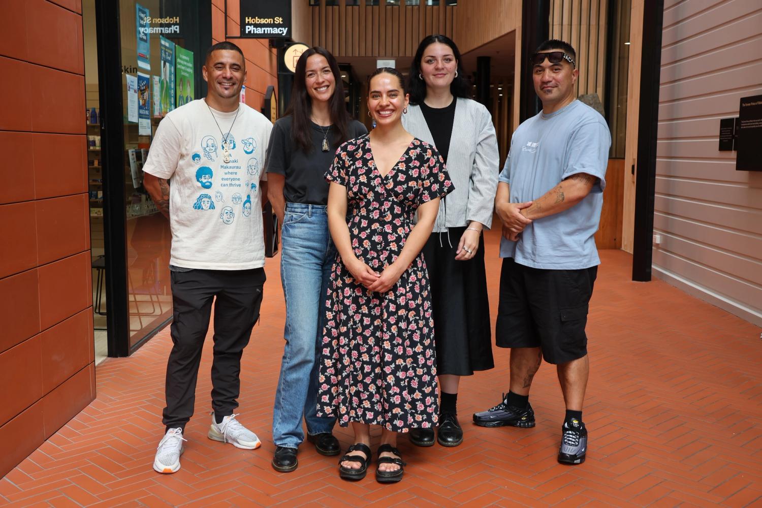 group of people smiling