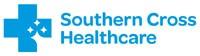 a blue logo for southern cross health