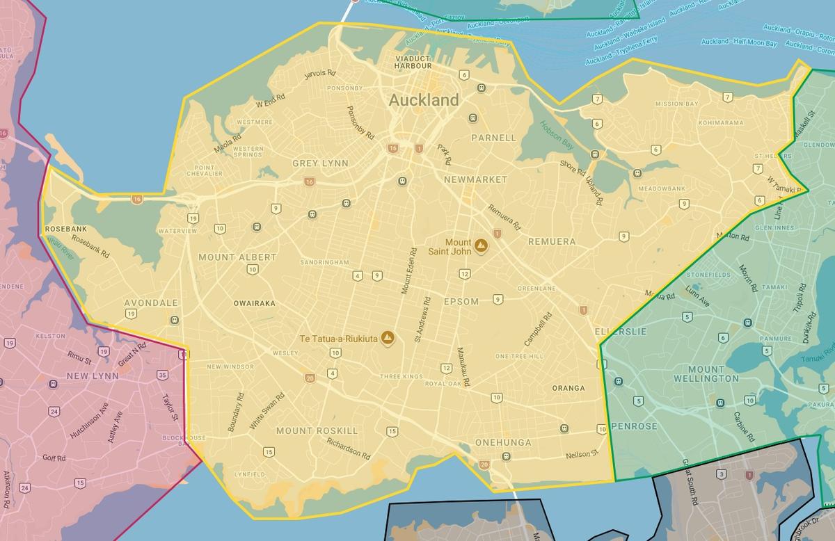 Auckland City Mission Outreach Map