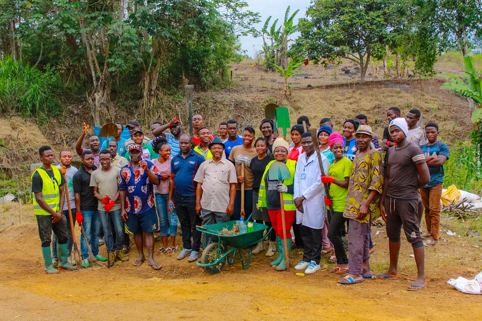 rewilding water catchment areas in Cameroon