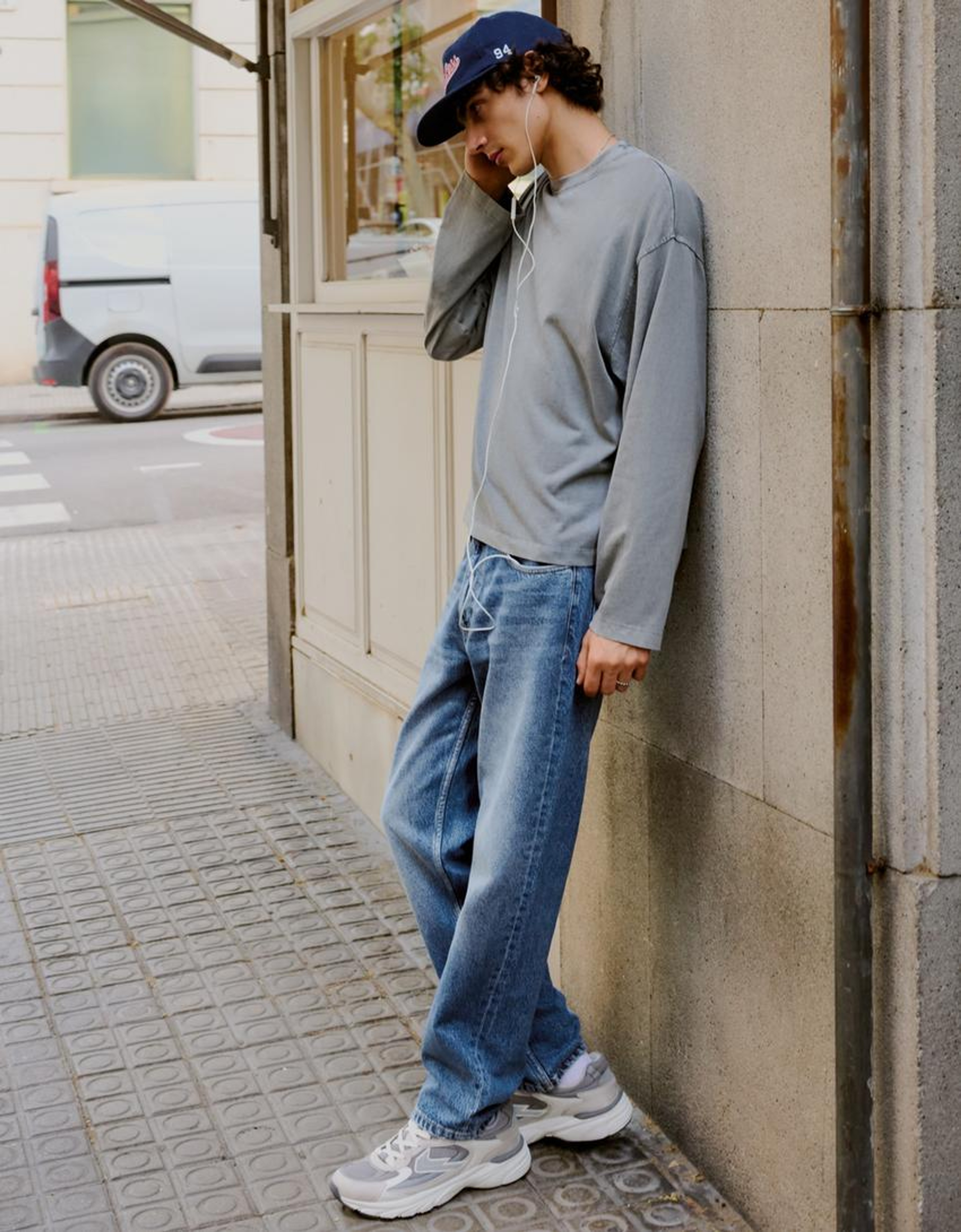 straight-leg jeans
