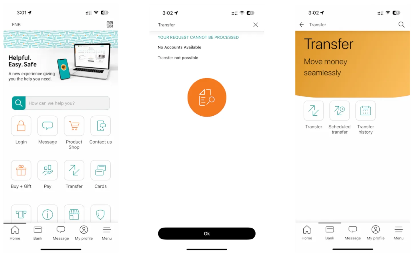 Current Fnb mobile app