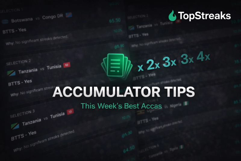 Best Accumulator Tips This Week - Week 33