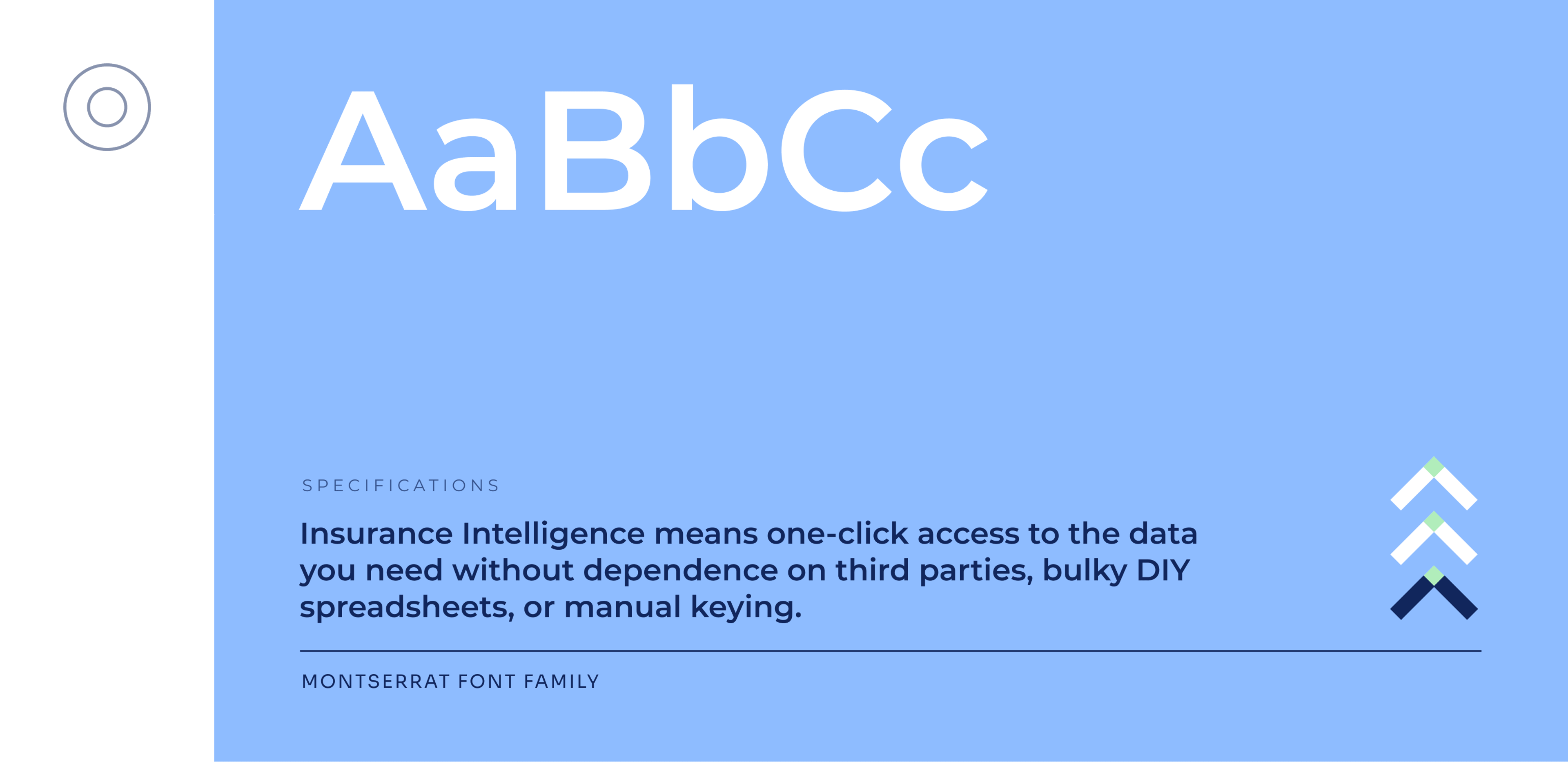 Visual with the typography used for Lineslip: Montserrat font family.