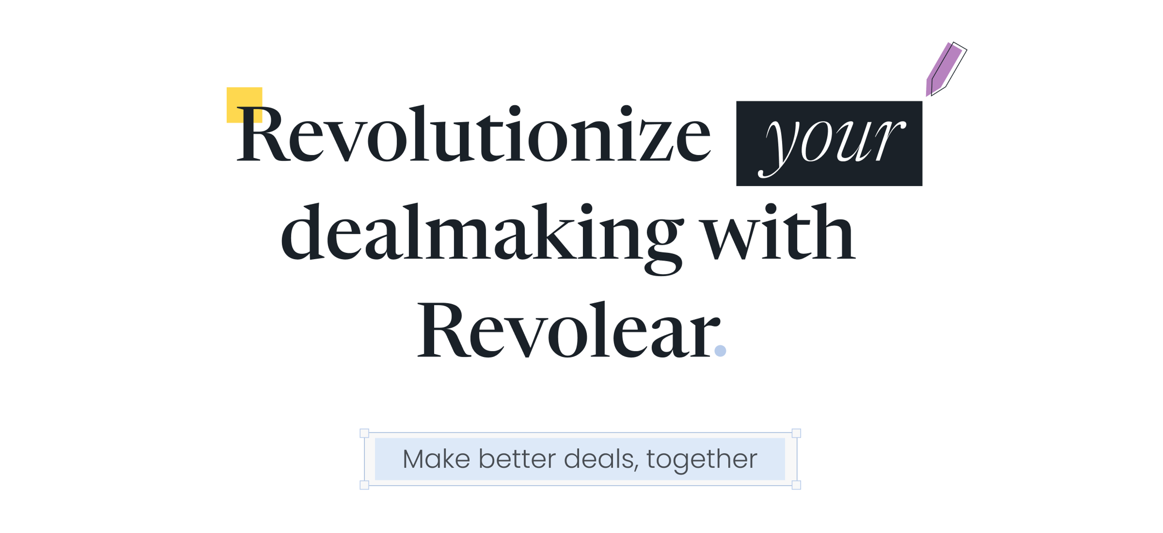 Sample of the typography combination chose for Revolear