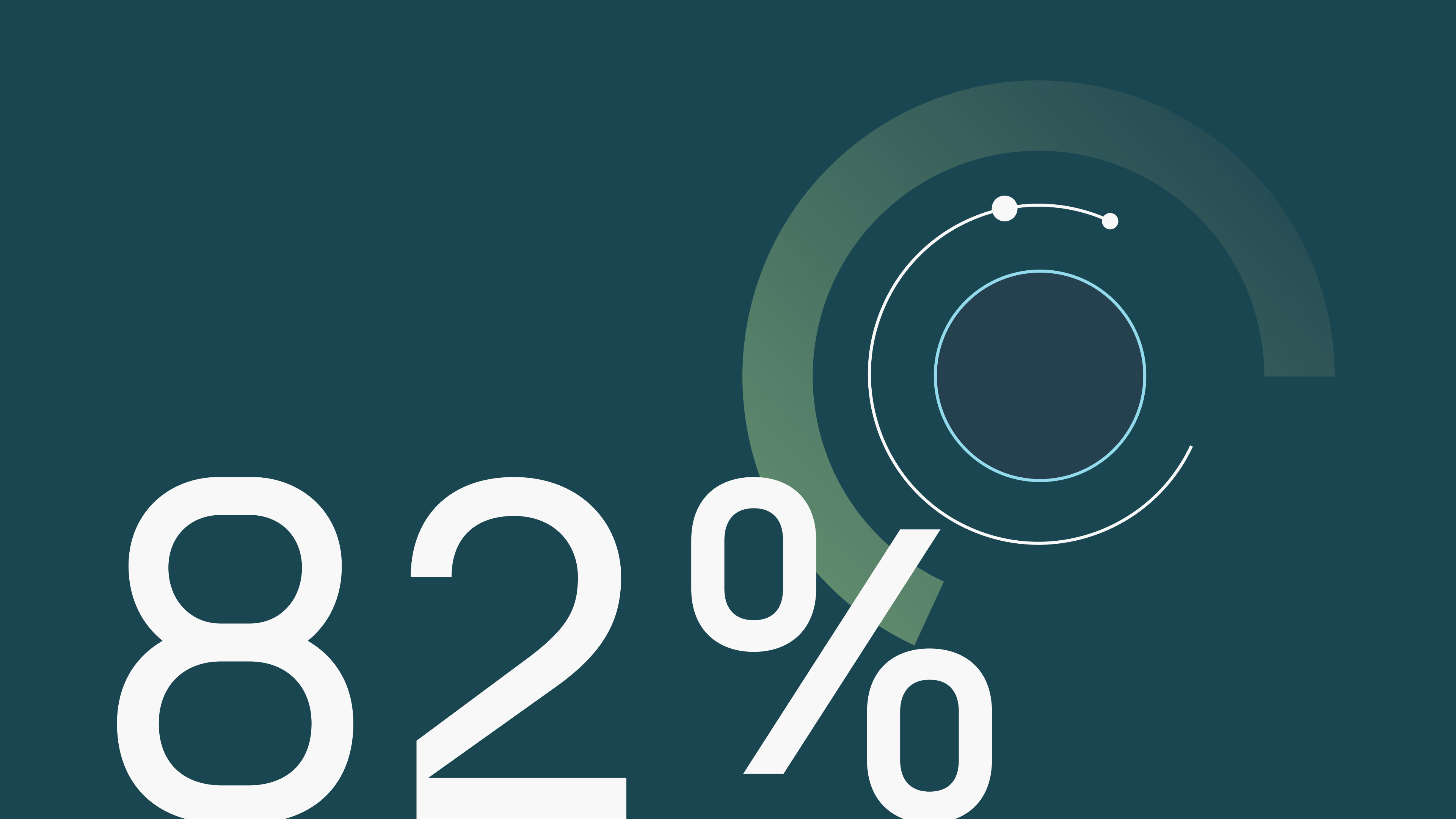 Visual showing the ercentage 82% in the Paxafe font.