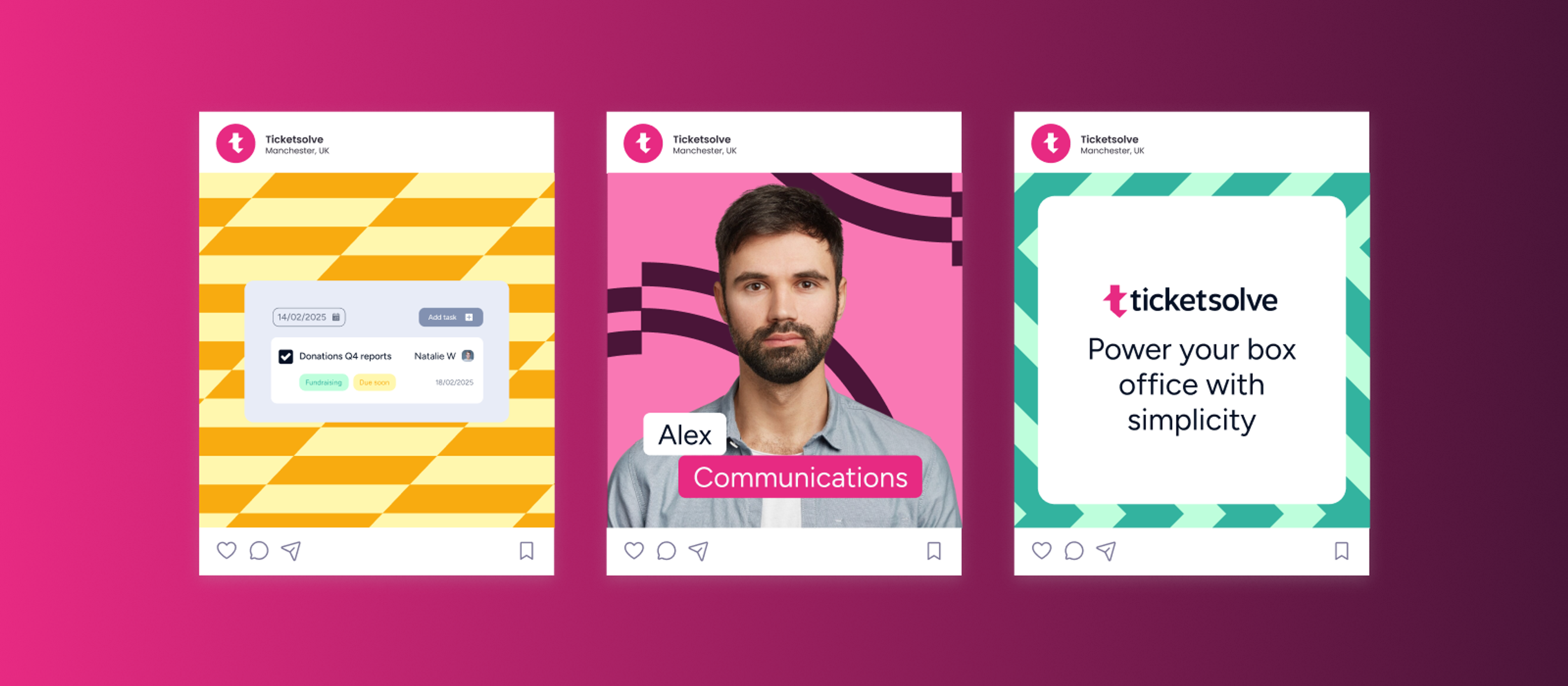 Brand communication: Social media for Ticketsolve