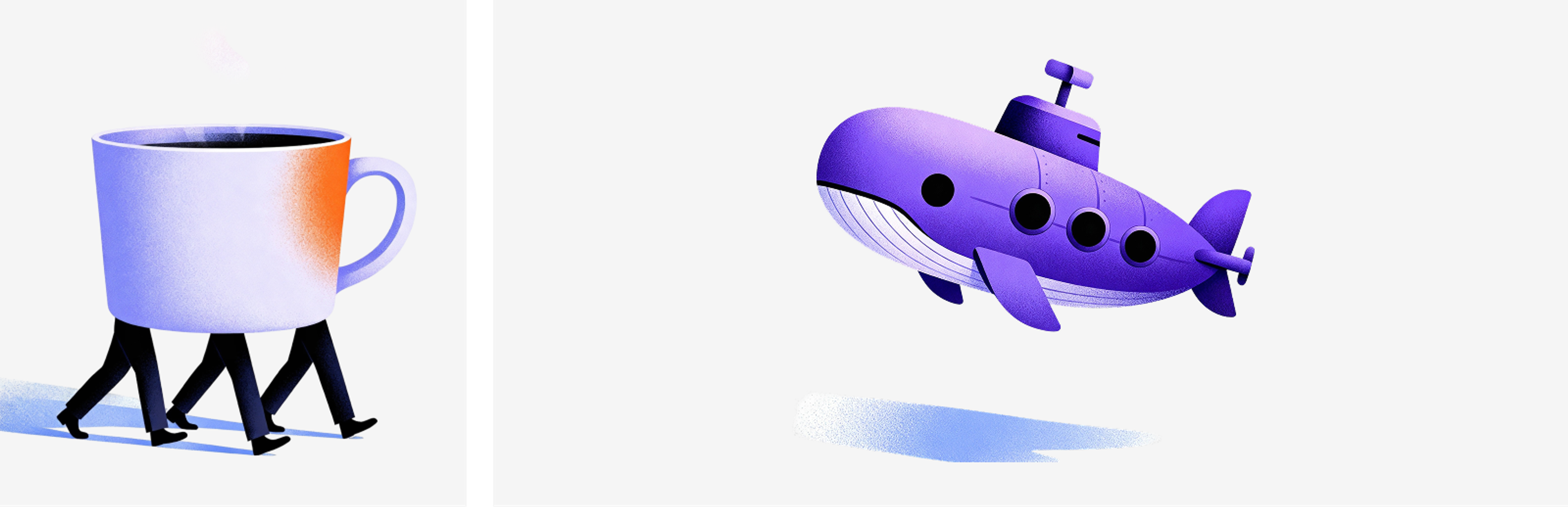 Brand illustrations SolveAI: magical realism