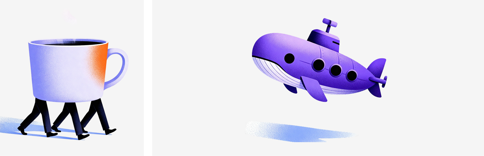 Brand illustrations SolveAI: magical realism