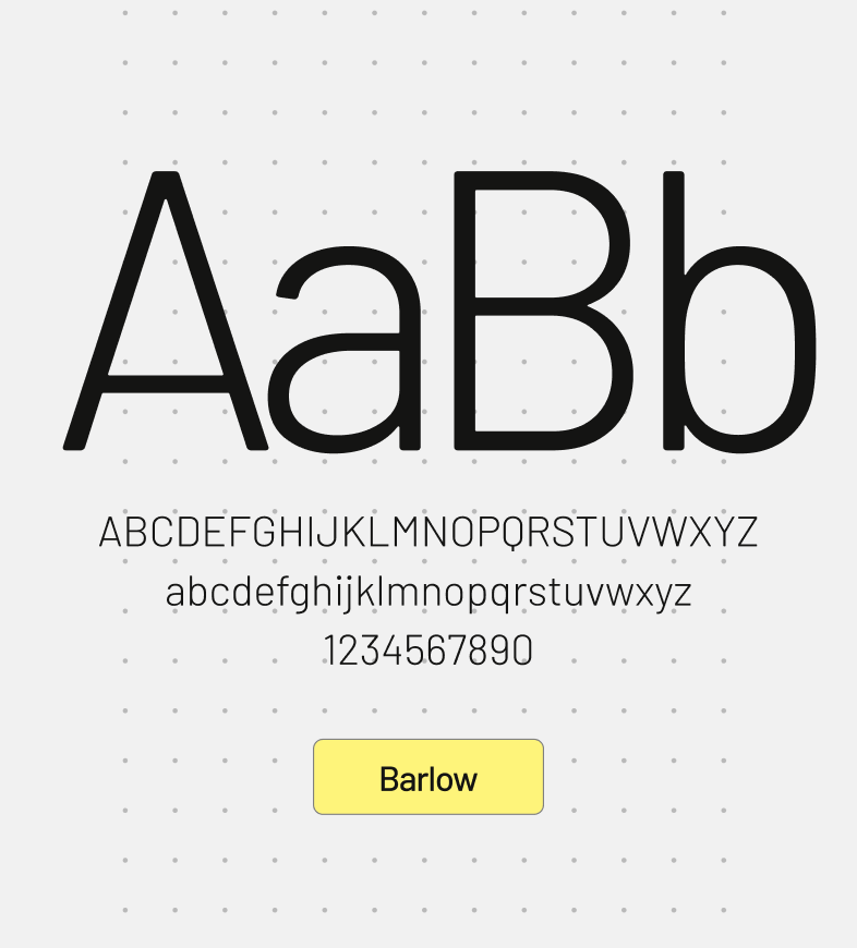 Featherless typography