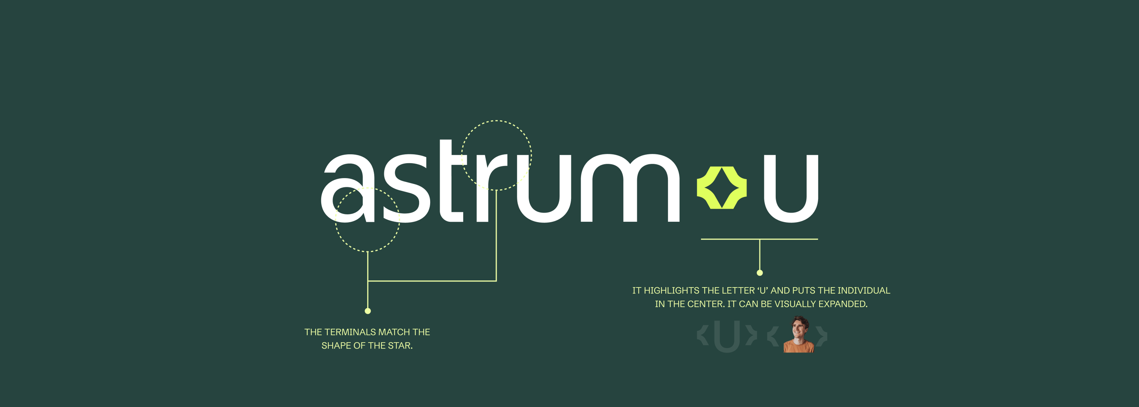 Tech startup logo composition for Astrumu