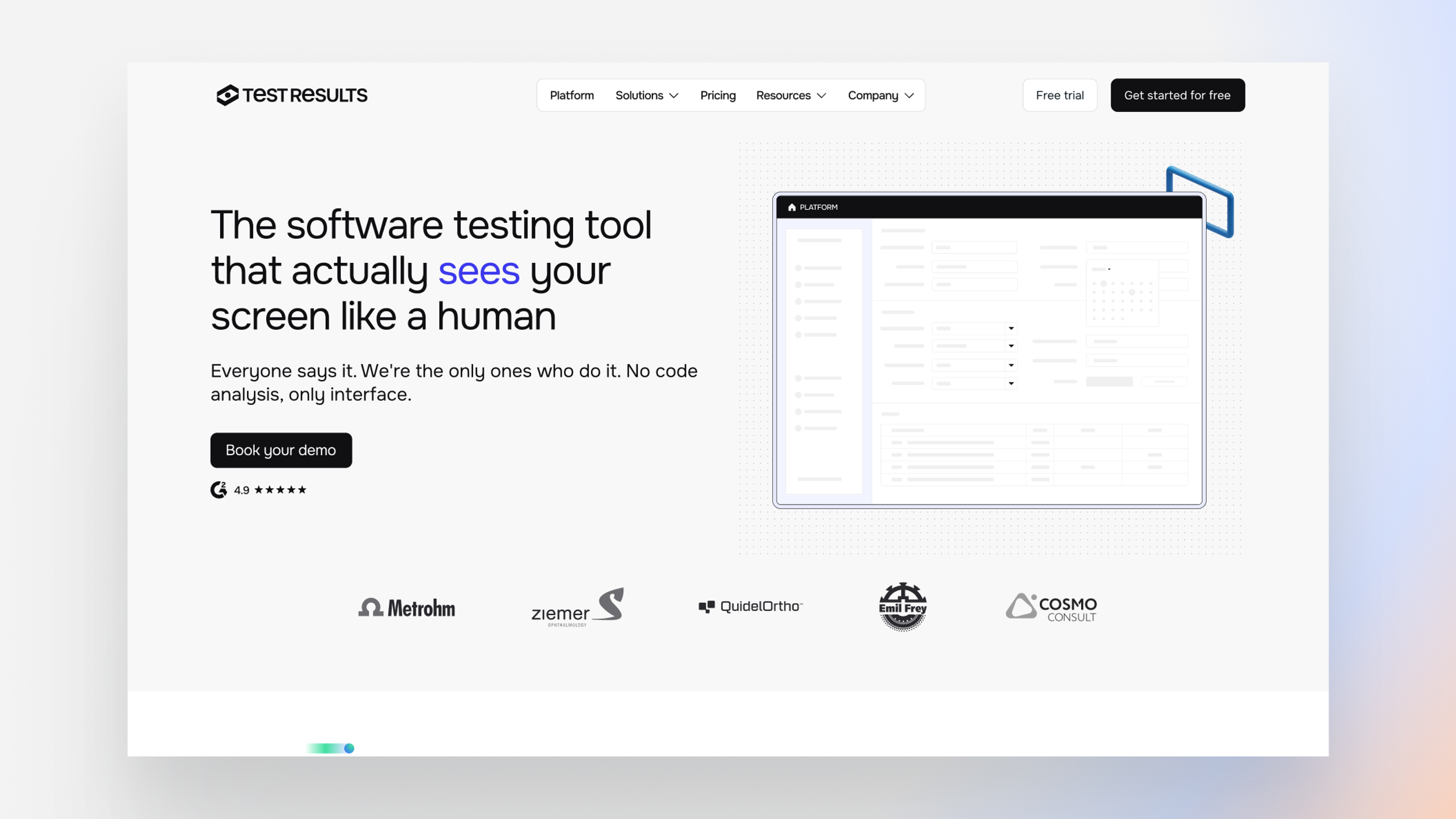 TestResults web 1