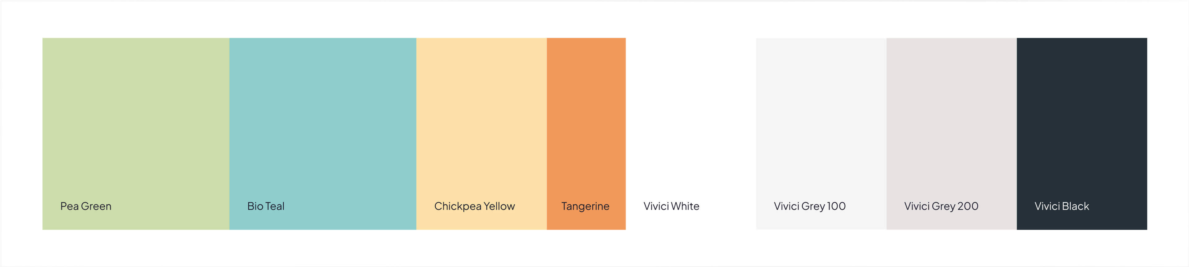 Color palette for Biotech startup Vivici