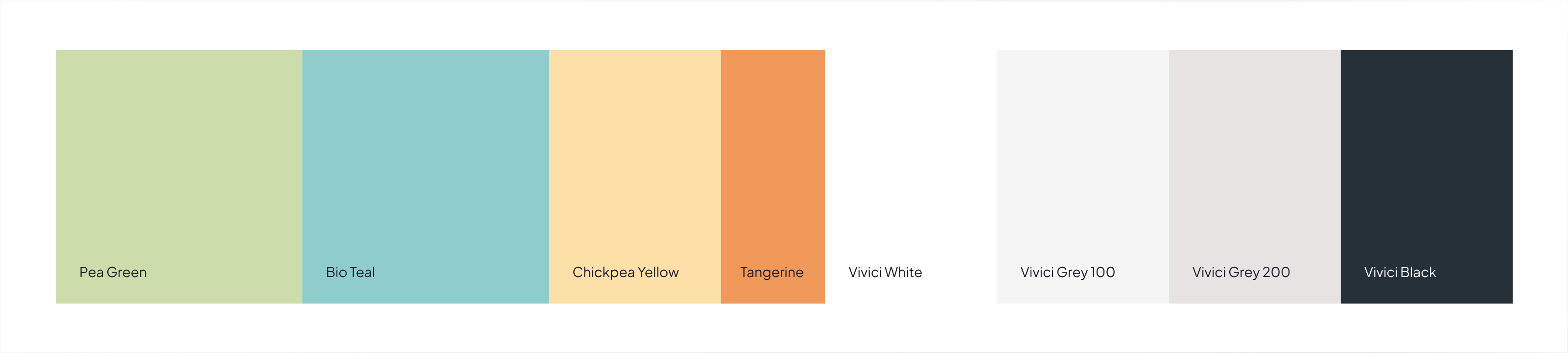 Color palette for Biotech startup Vivici