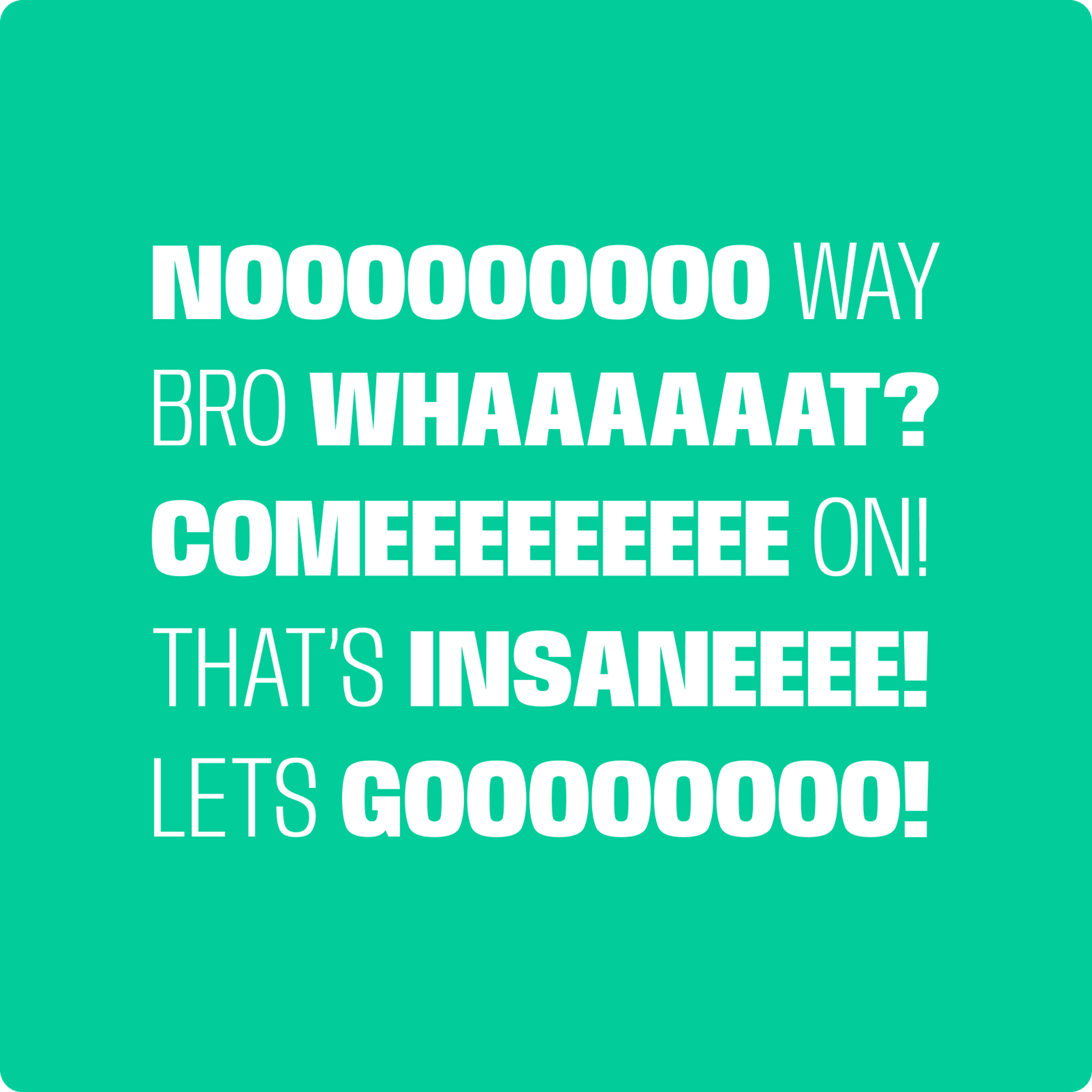 Letsgo typography