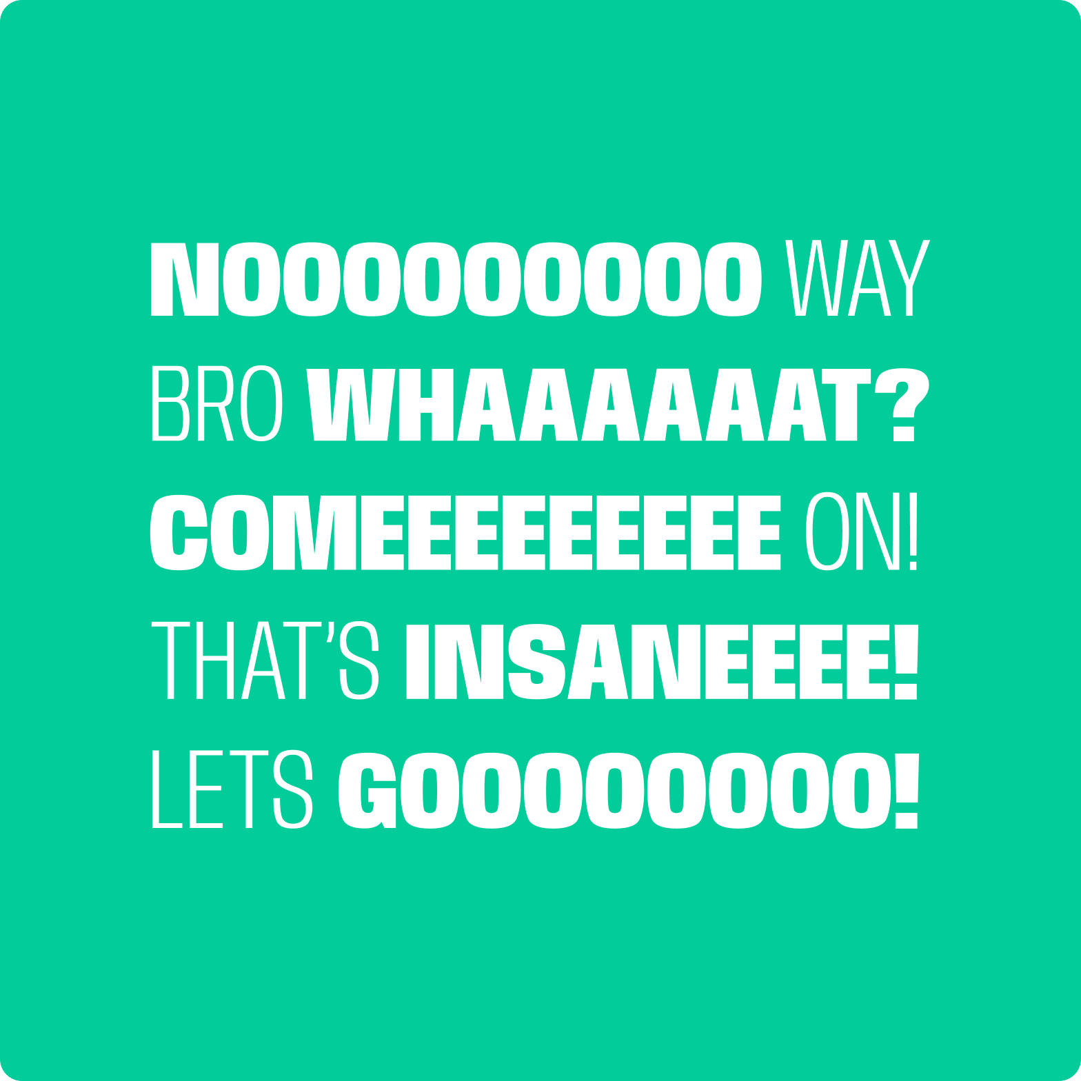 Letsgo typography