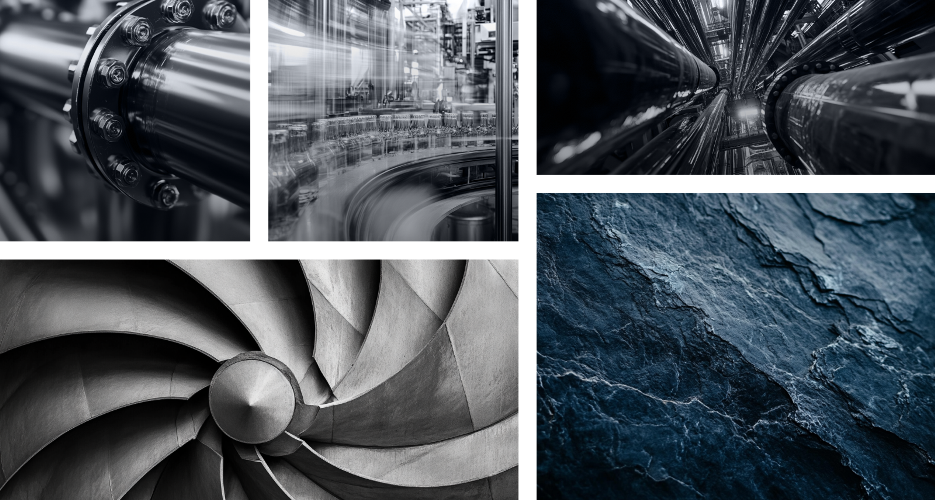 Brand imagery for Axilon: industrial photograph style