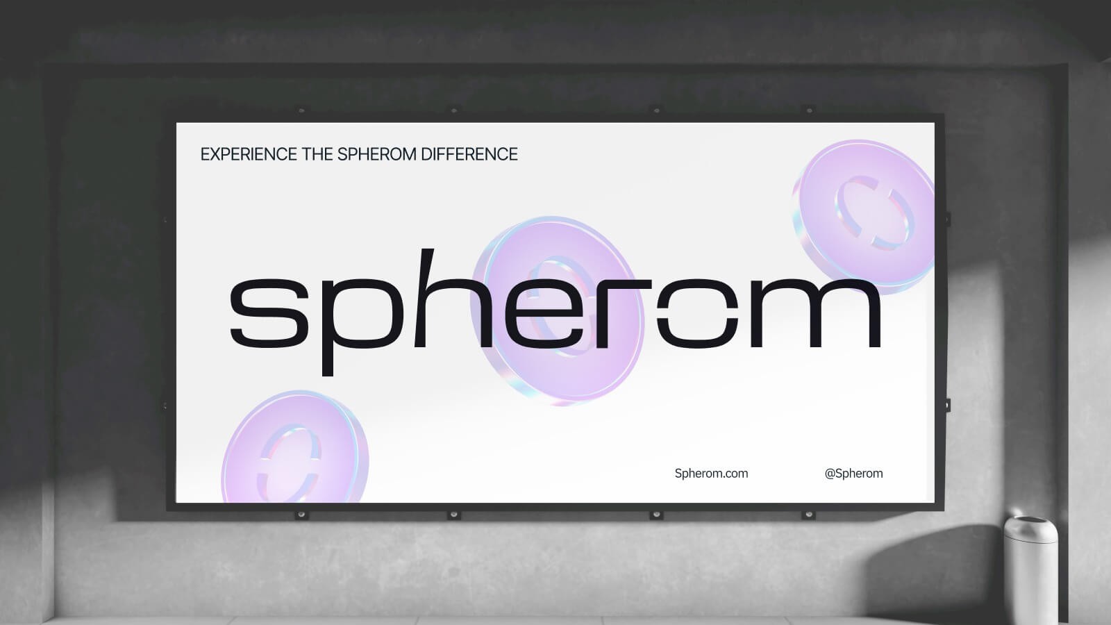 Brand communication for Spherom: Billboard