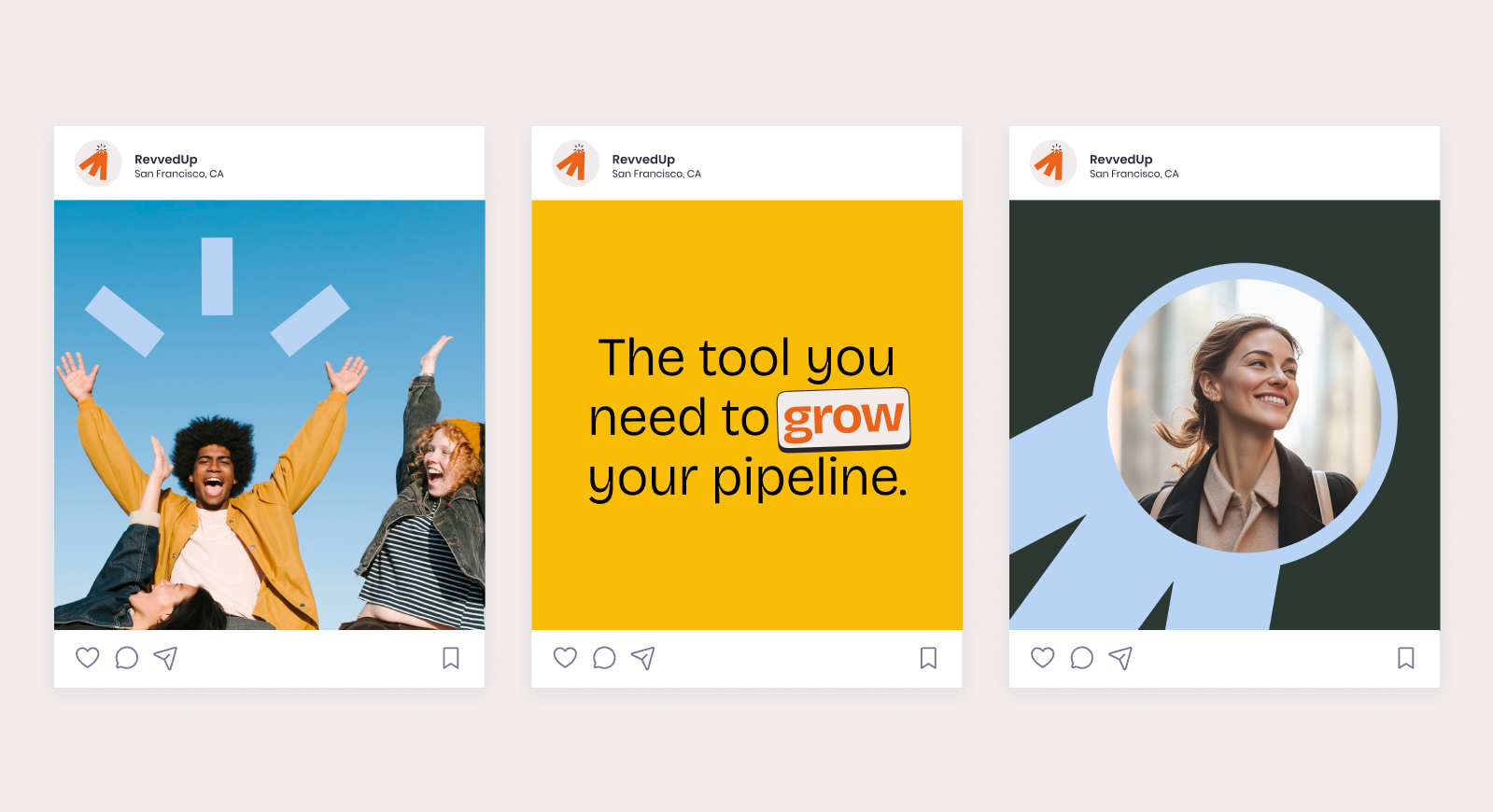Brand communication Revvedup: Social Media