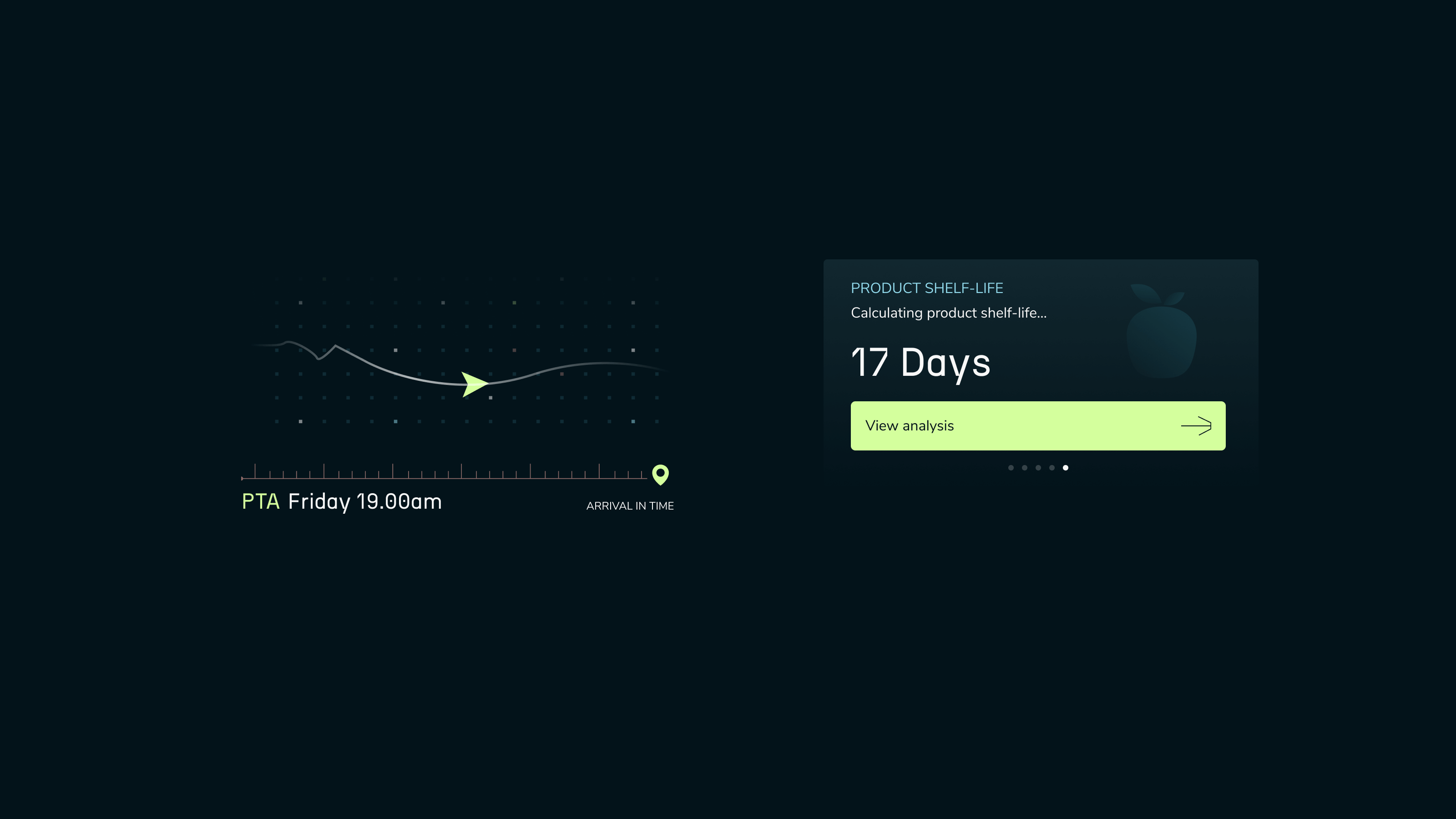 Branded illustration showing a calculation within the Paxafe software.