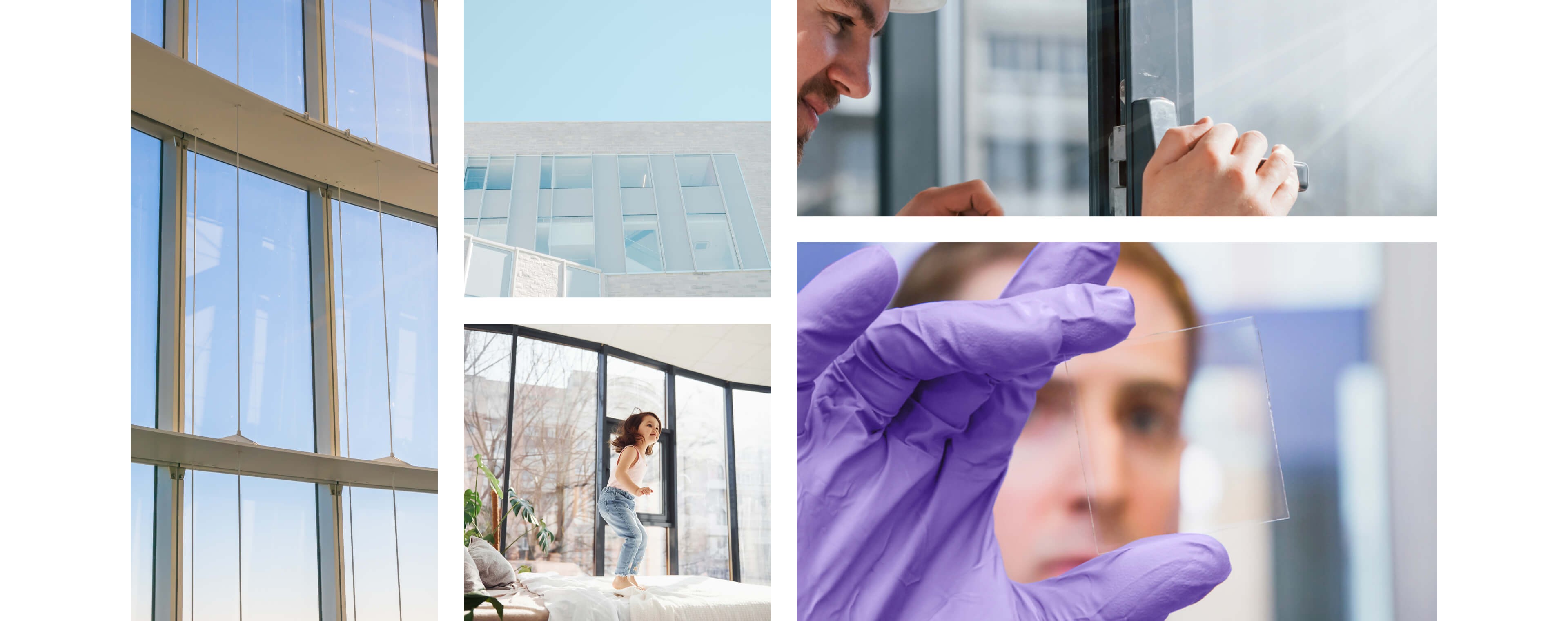 Brand imagery style for Andluca: focus on glass and windows