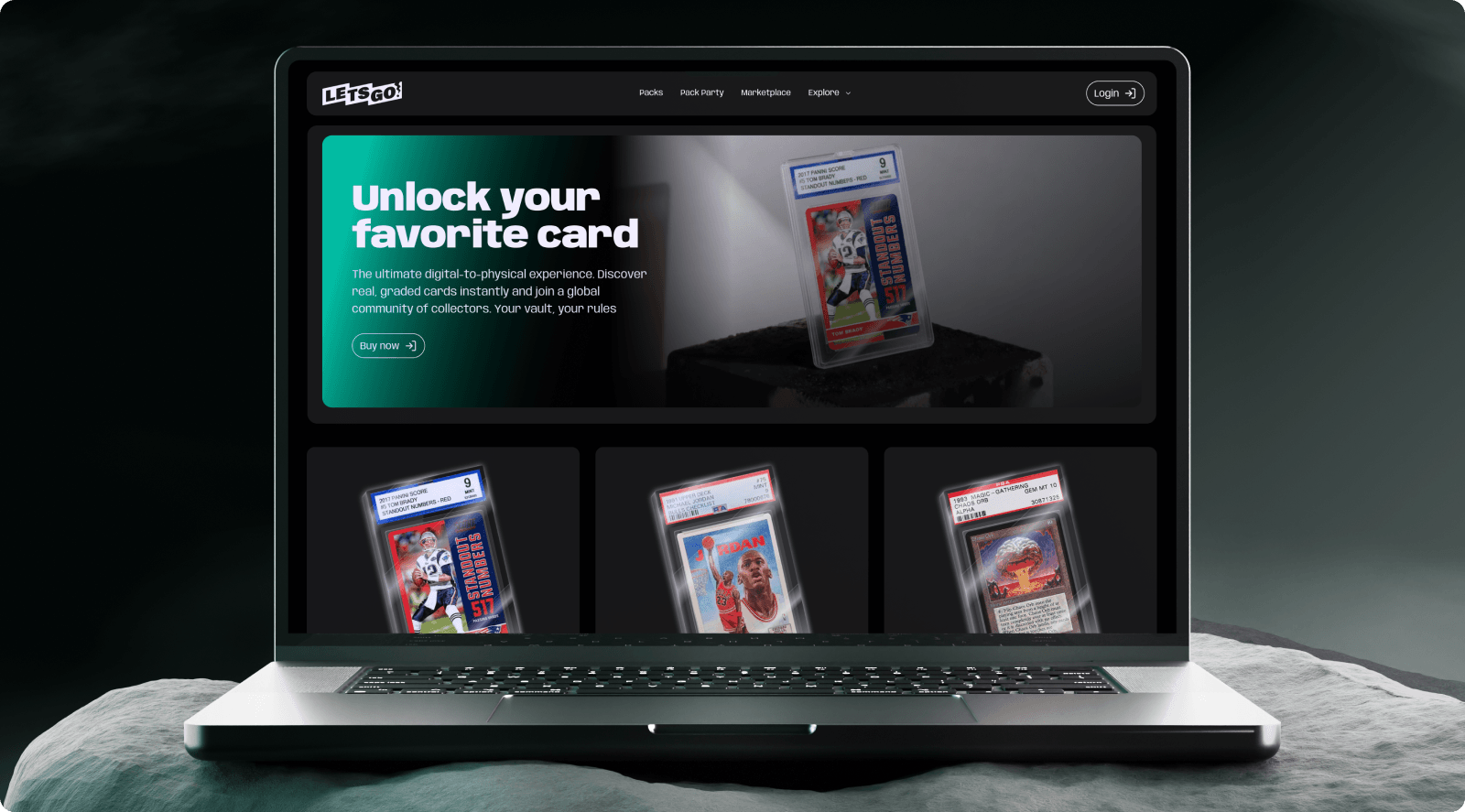 Letsgo brand communication: Website mockup