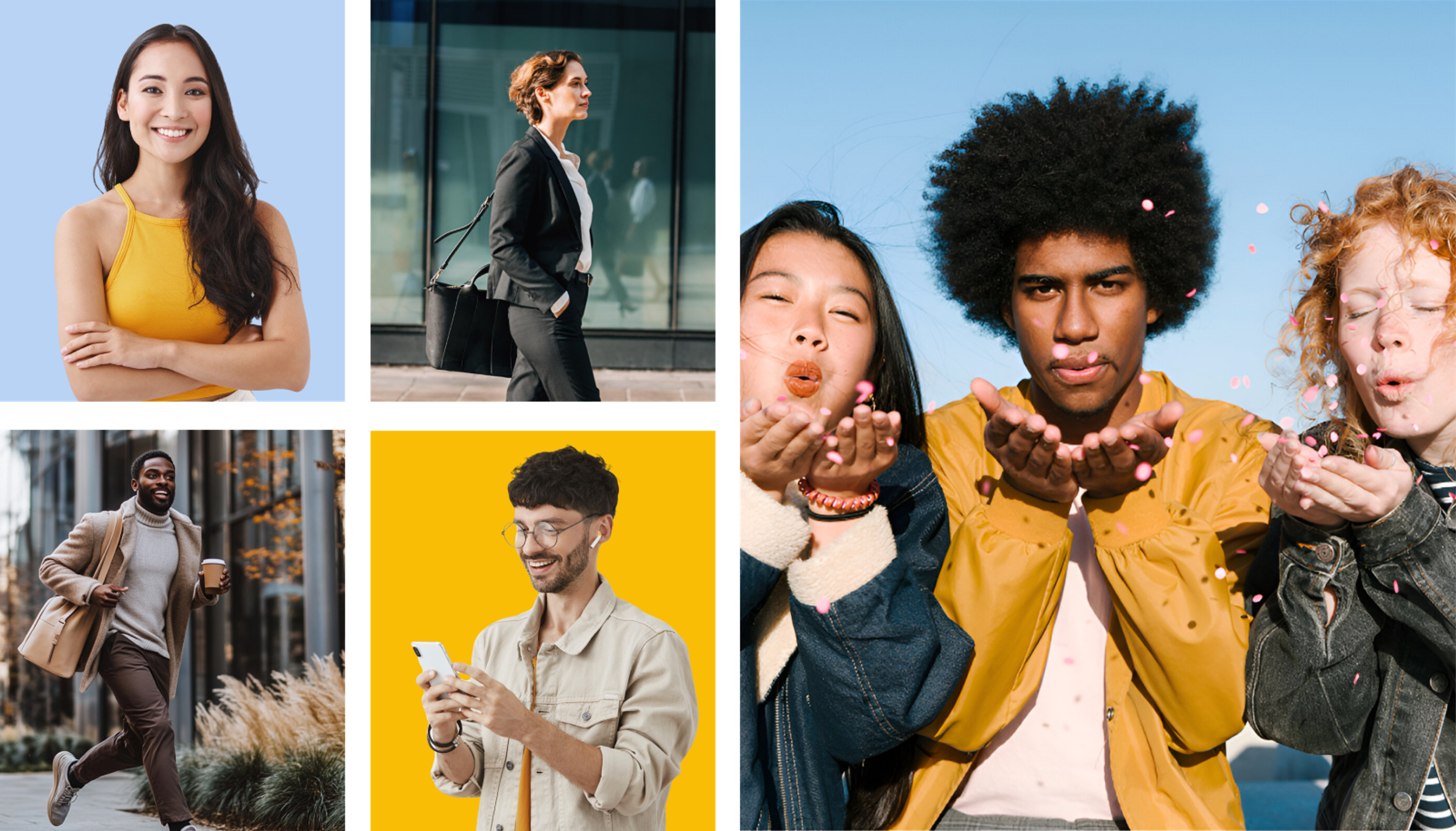 Brand imagery Revvedup: people and happiness