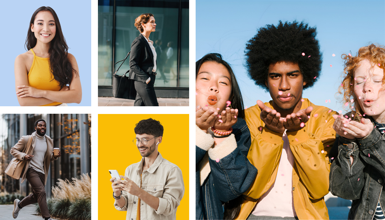 Brand imagery Revvedup: people and happiness