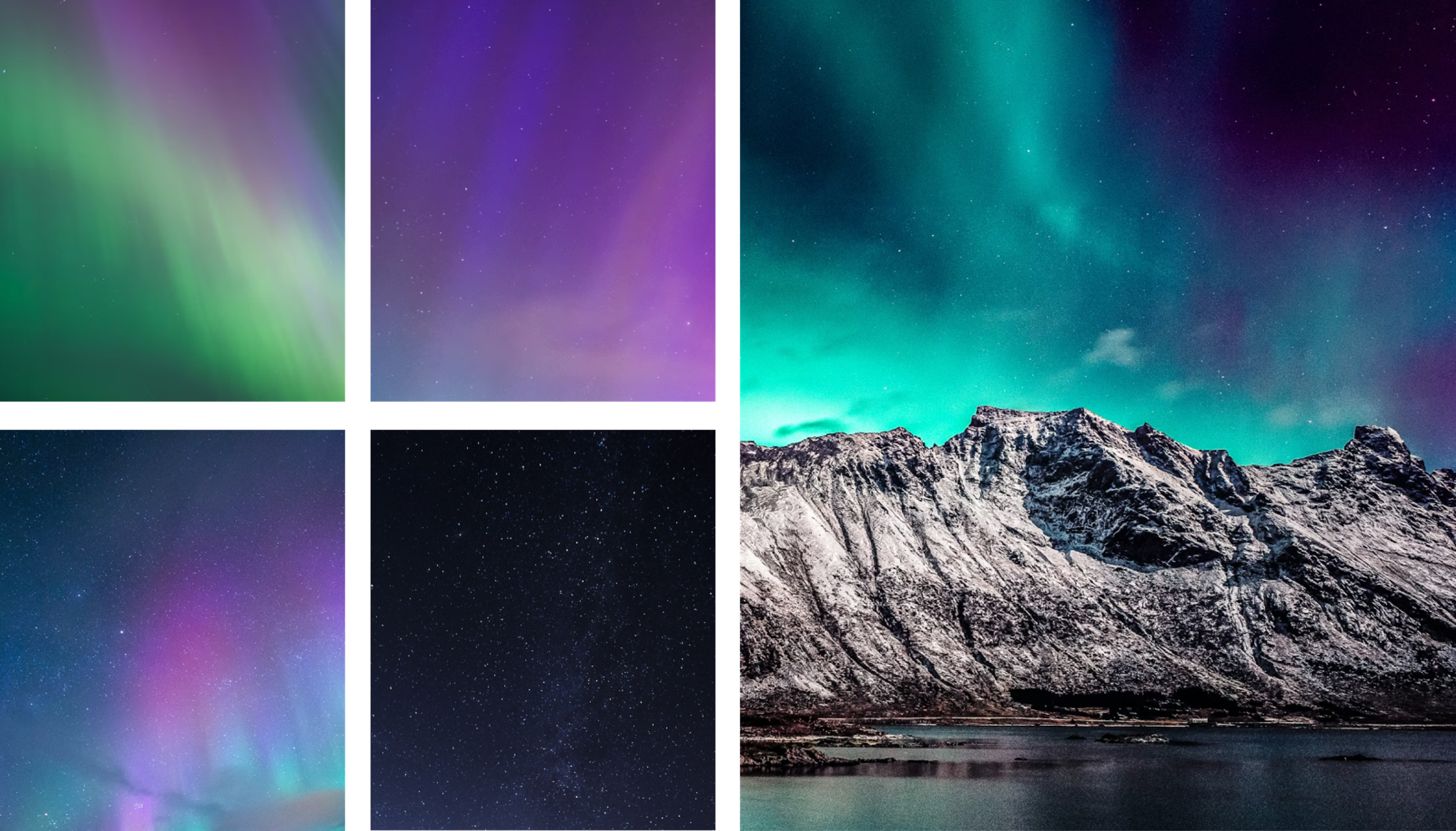Brand imagery North: inspired by northern lights