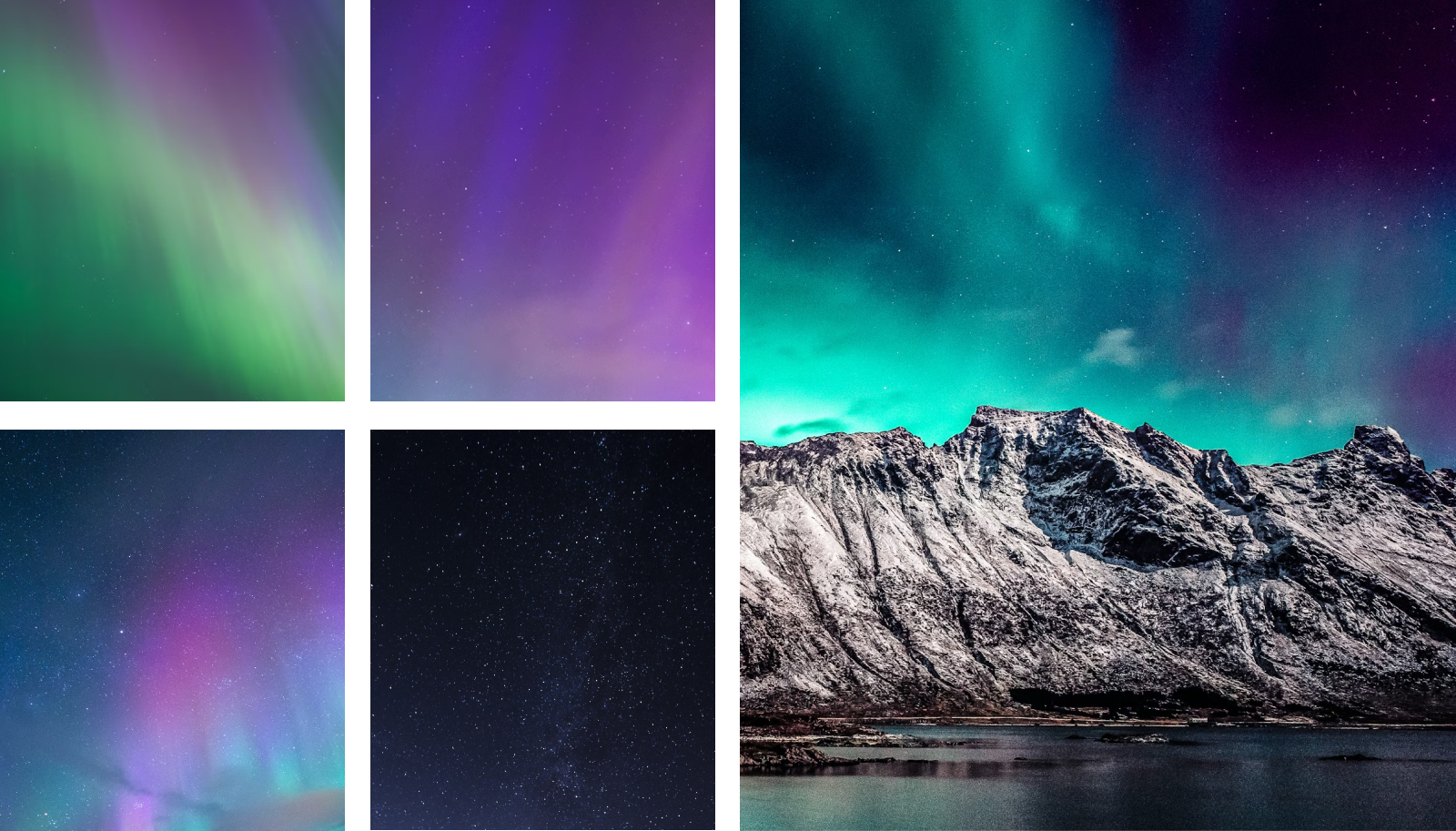 Brand imagery North: inspired by northern lights
