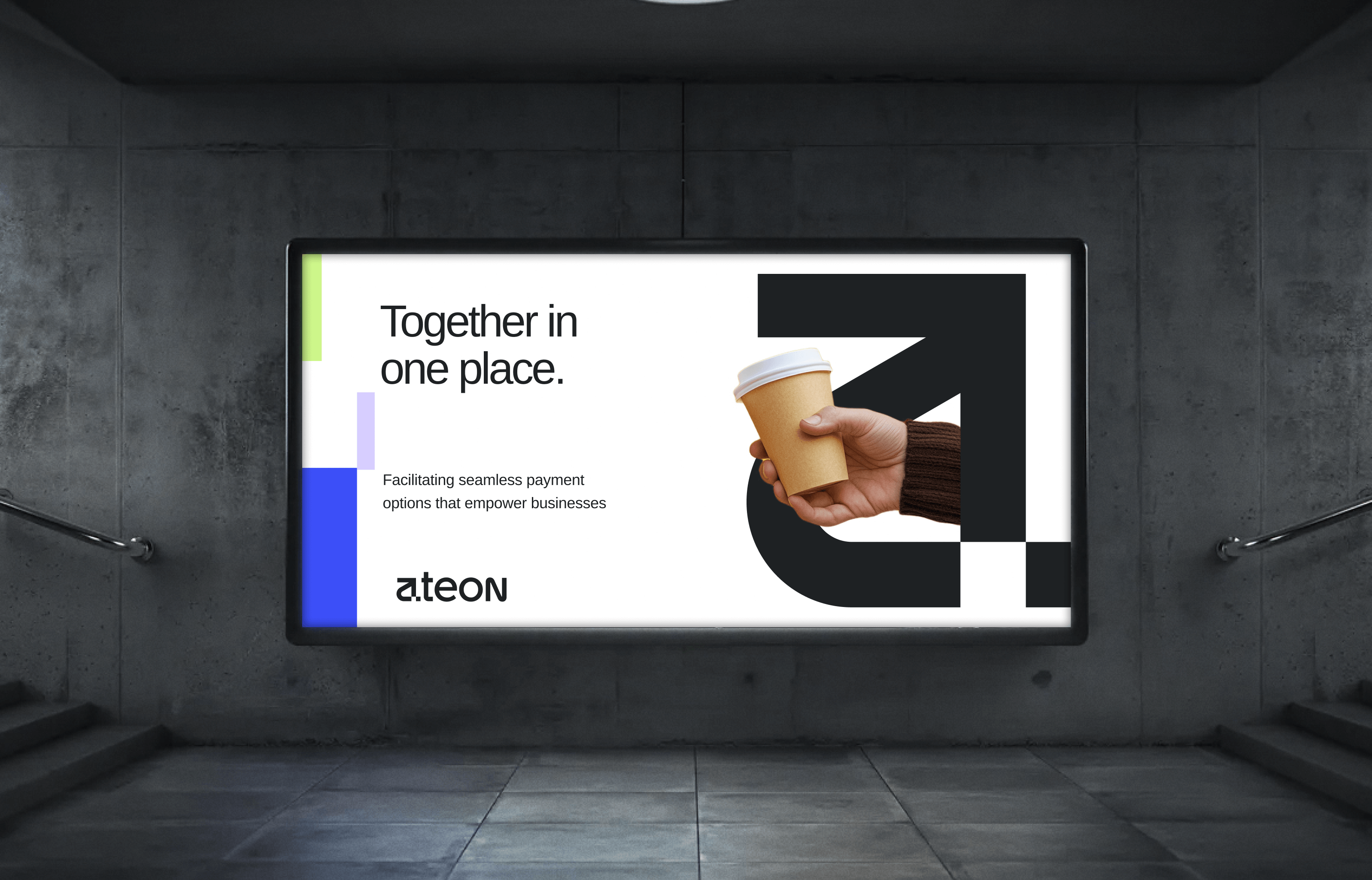 Typeface in use on billboard