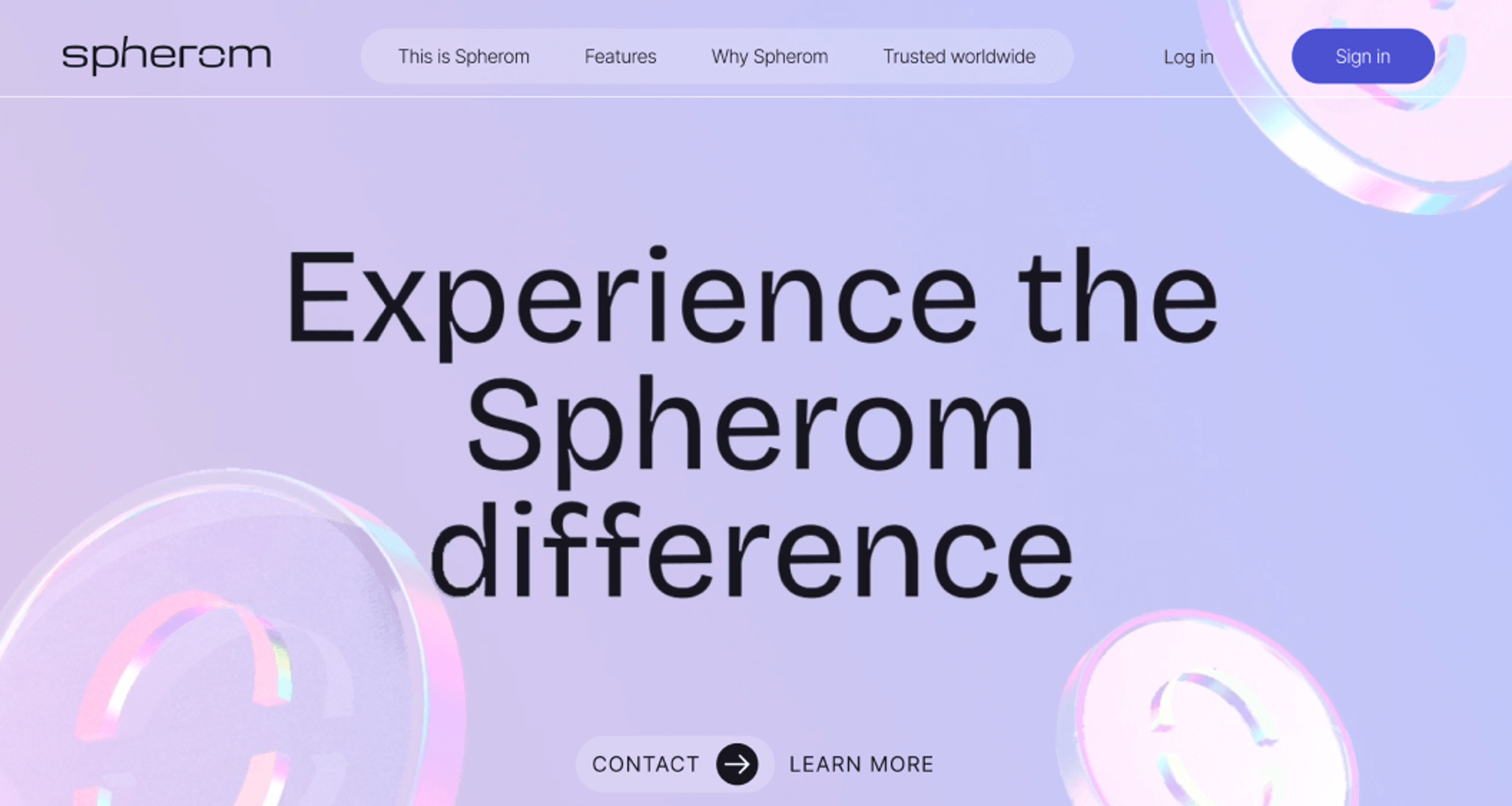 Spherom web 1
