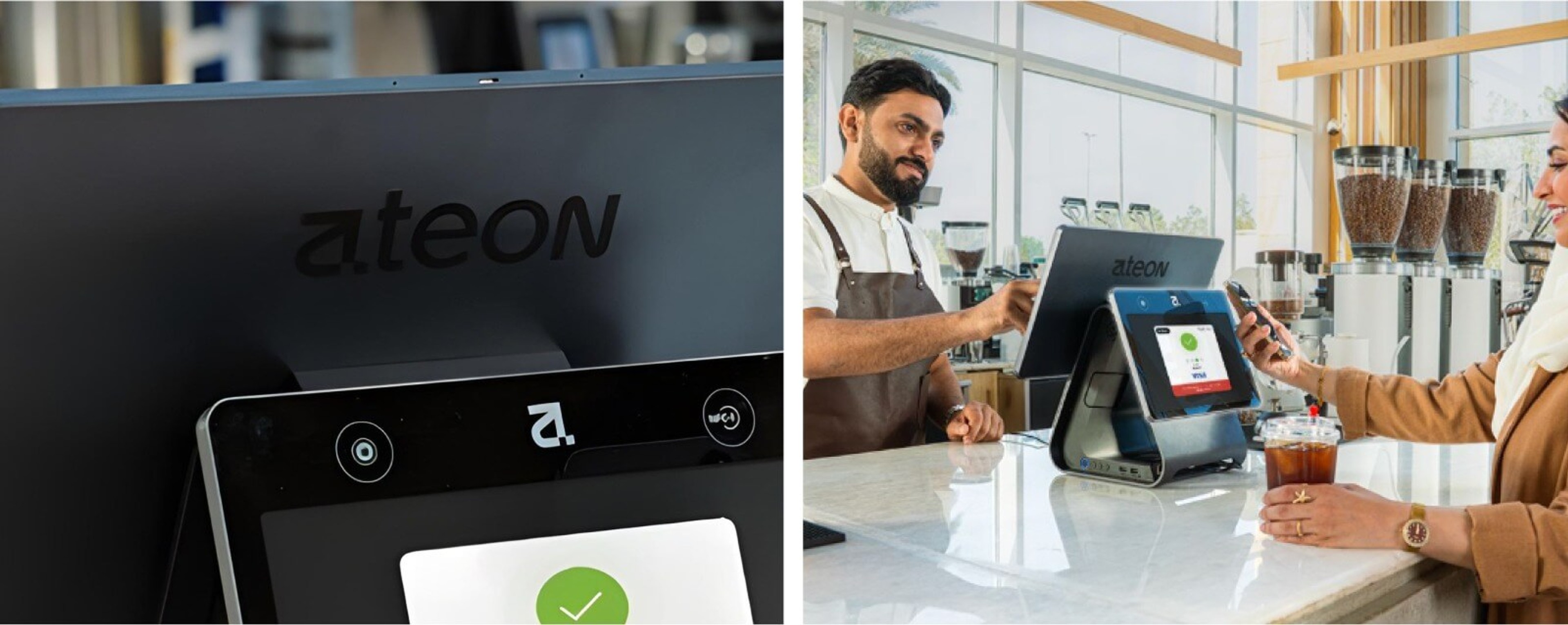 Ateon logo on cashpoints