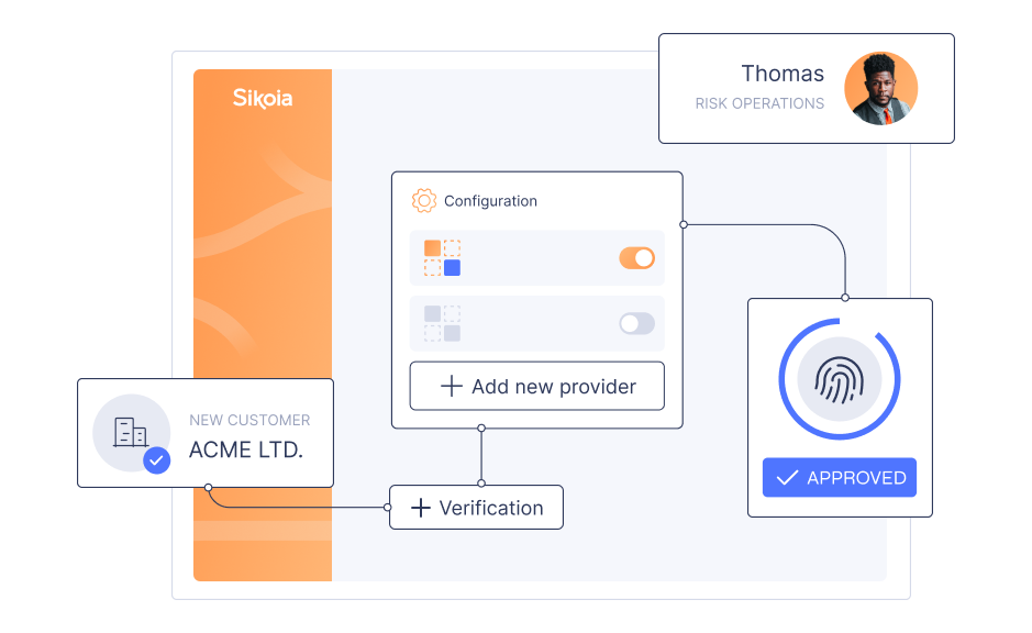 Illustration in the style of the visual identity of Sikoia