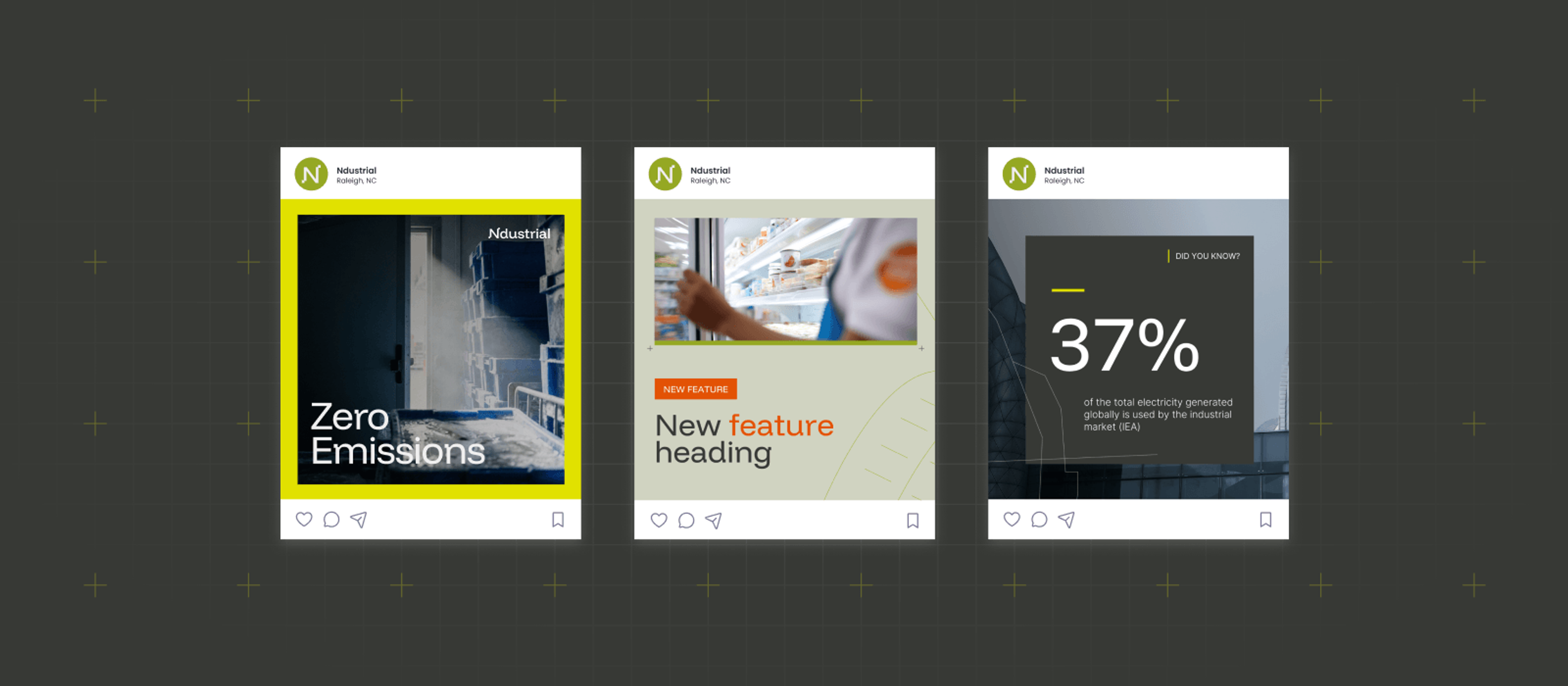 Brand communication for Ndustrial: Social media