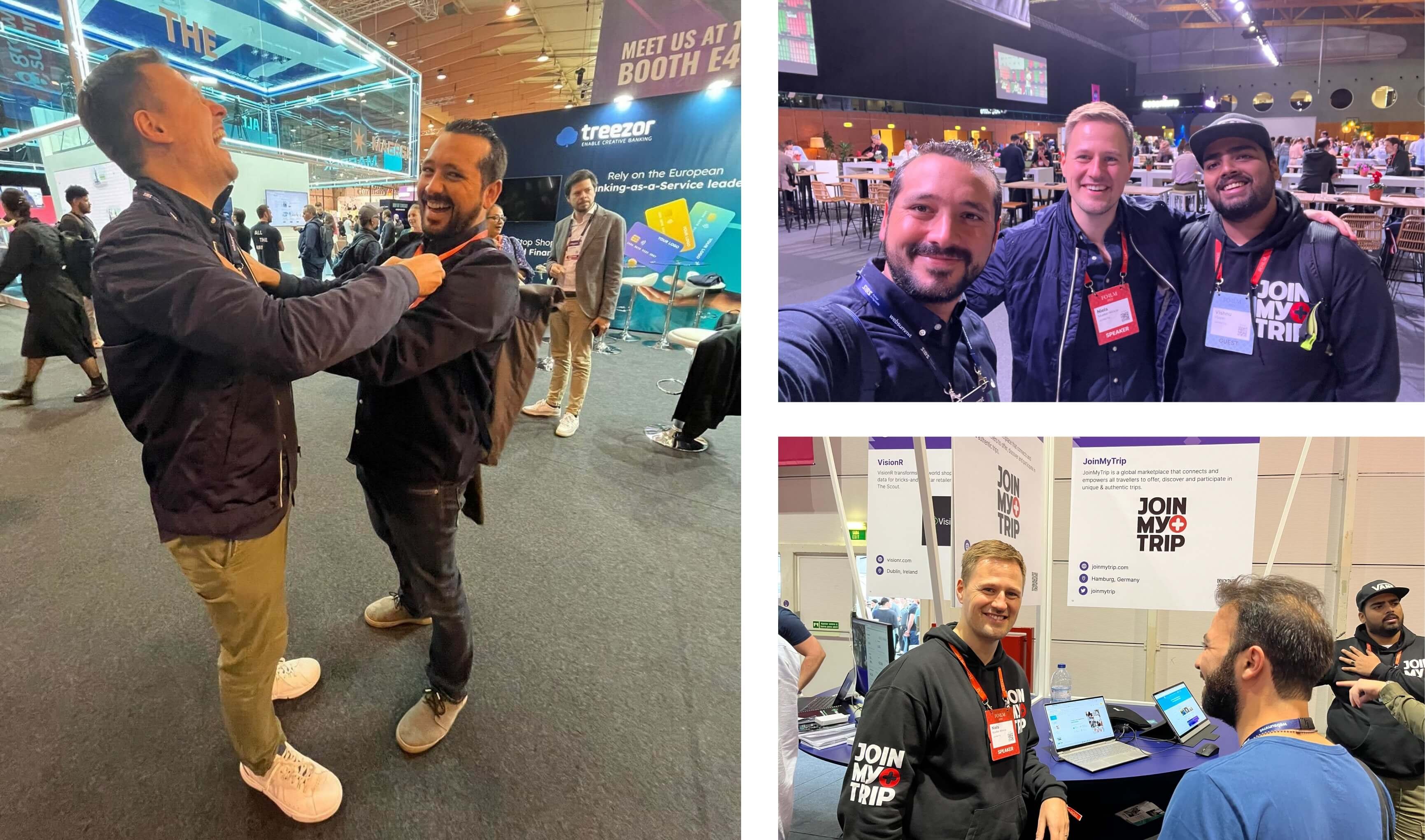 Pictures of Neils and Jesus at the Web Summit.