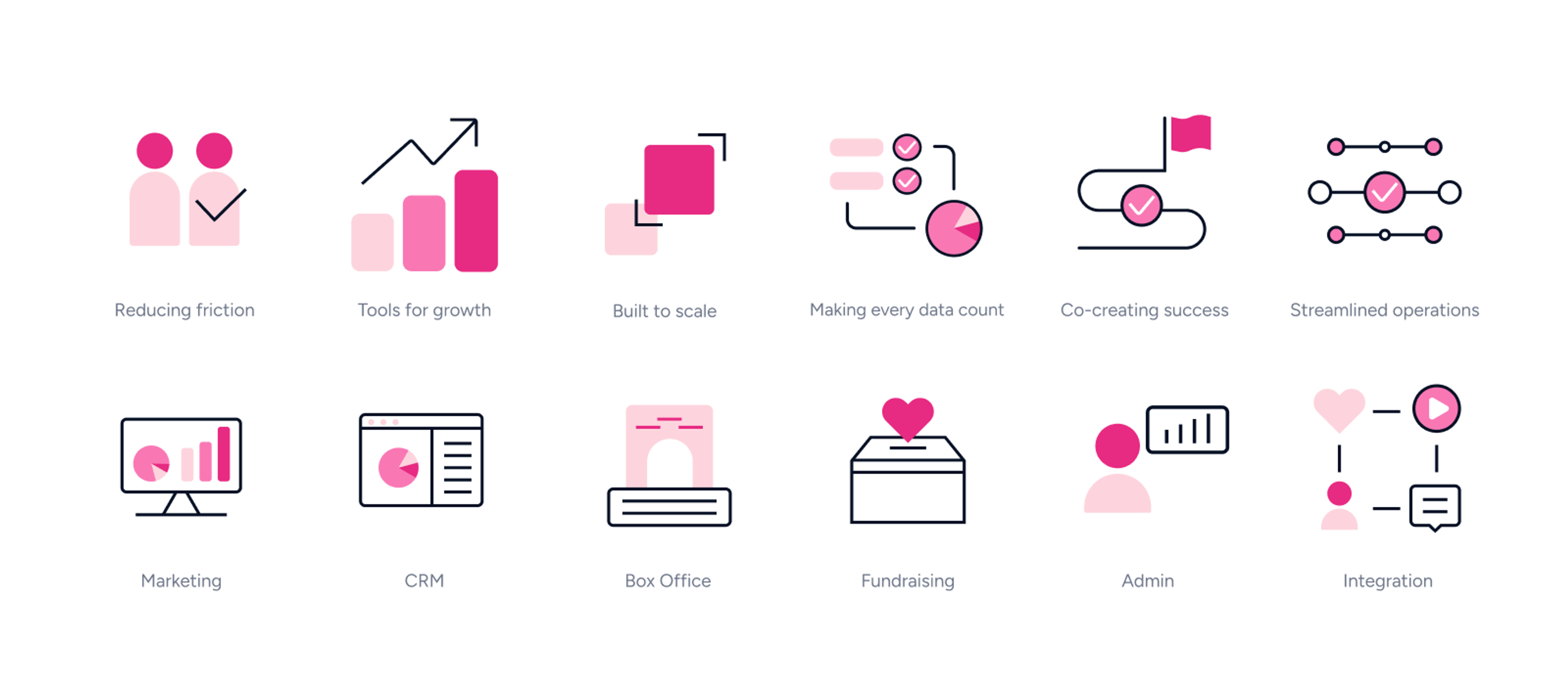 Customized illustration style for the Ticketsolve brand
