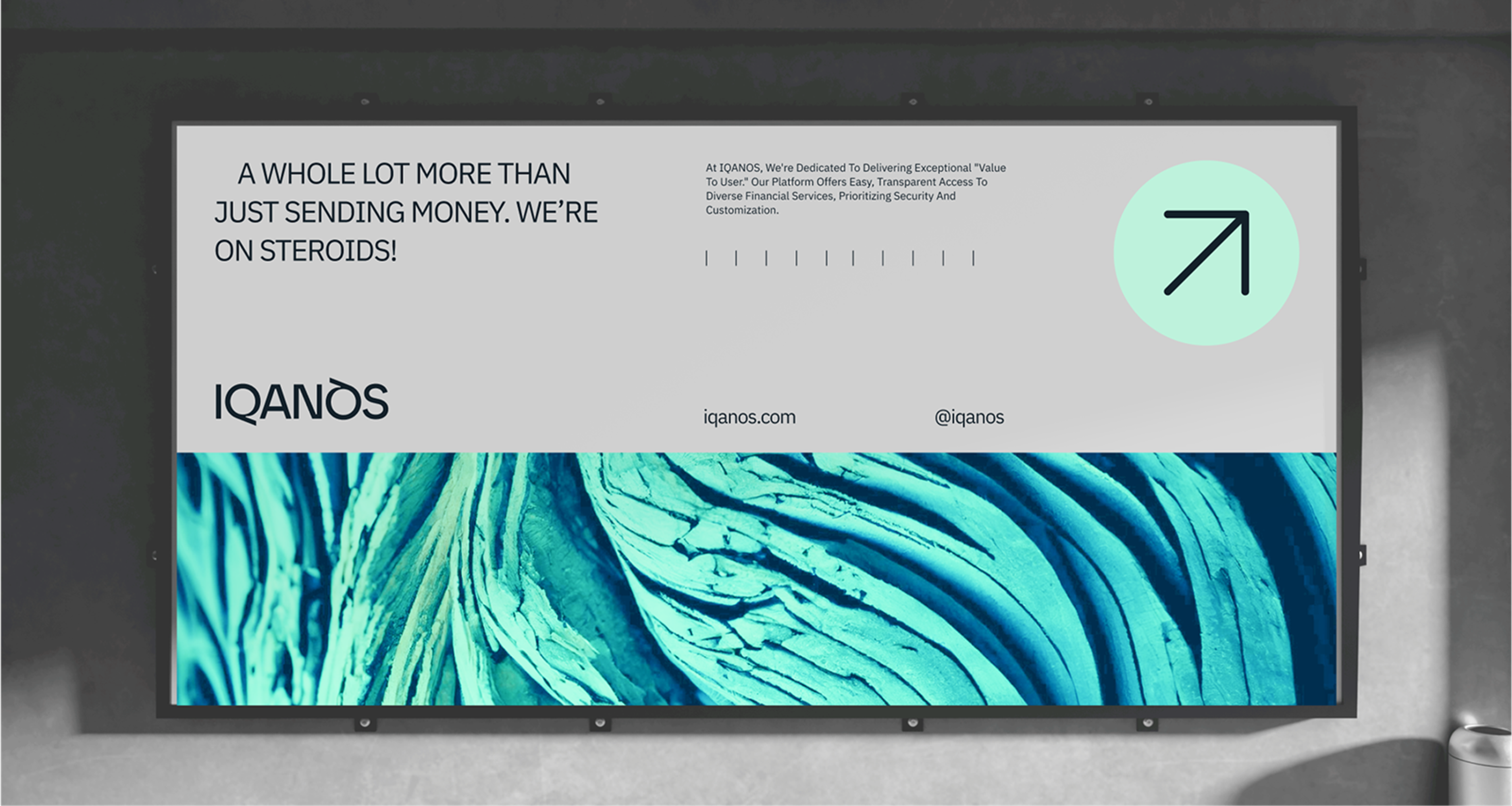 Brand communication for the Fintech startup: Billboard