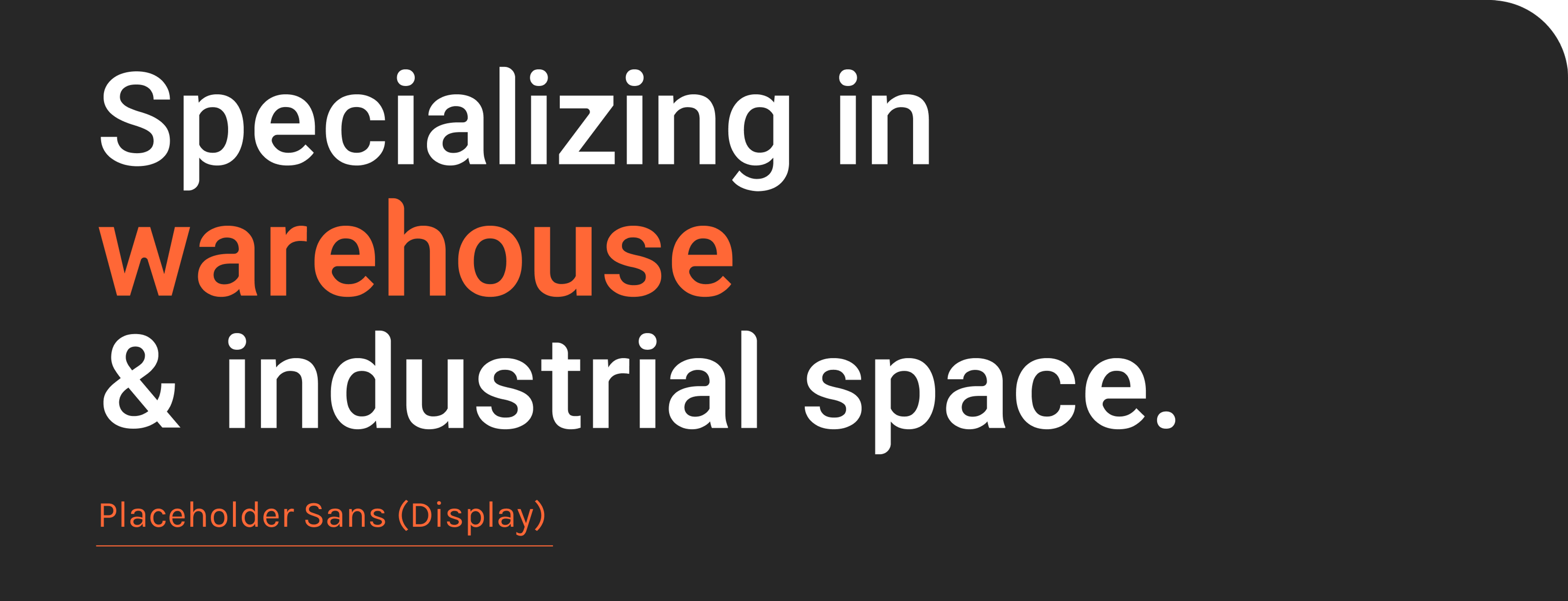 Placeholder typography